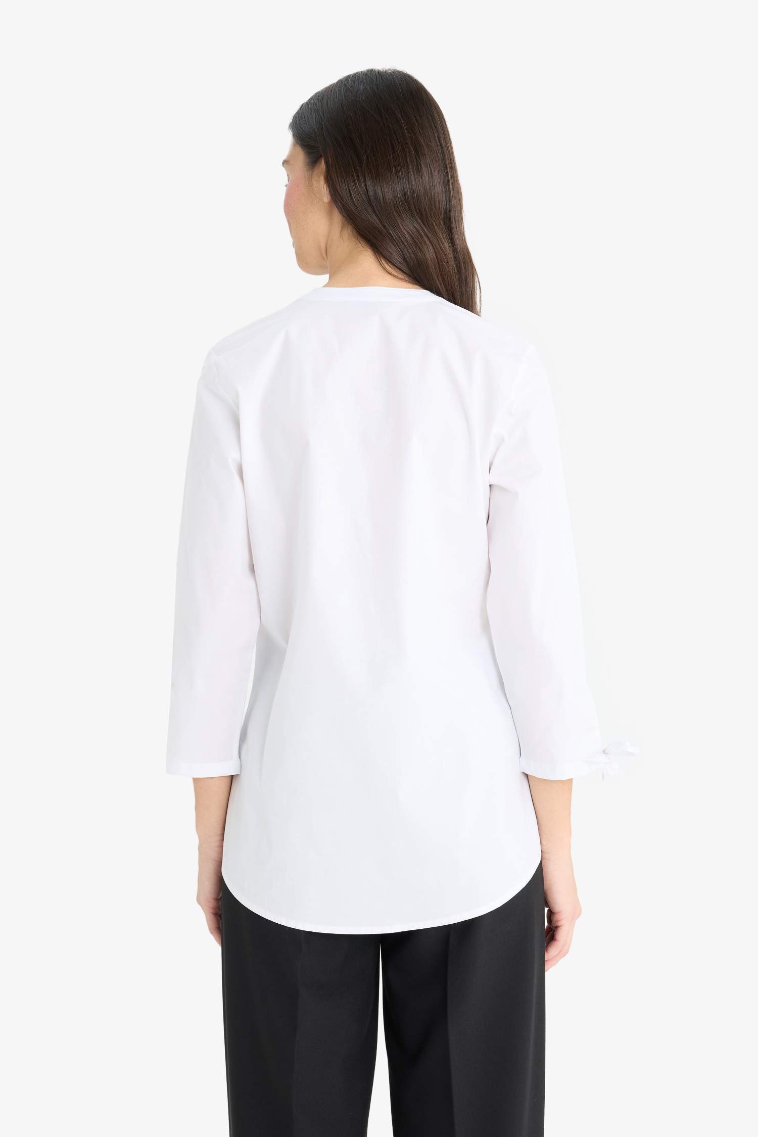 Slim Fit Crew Neck Long Sleeve Shirt