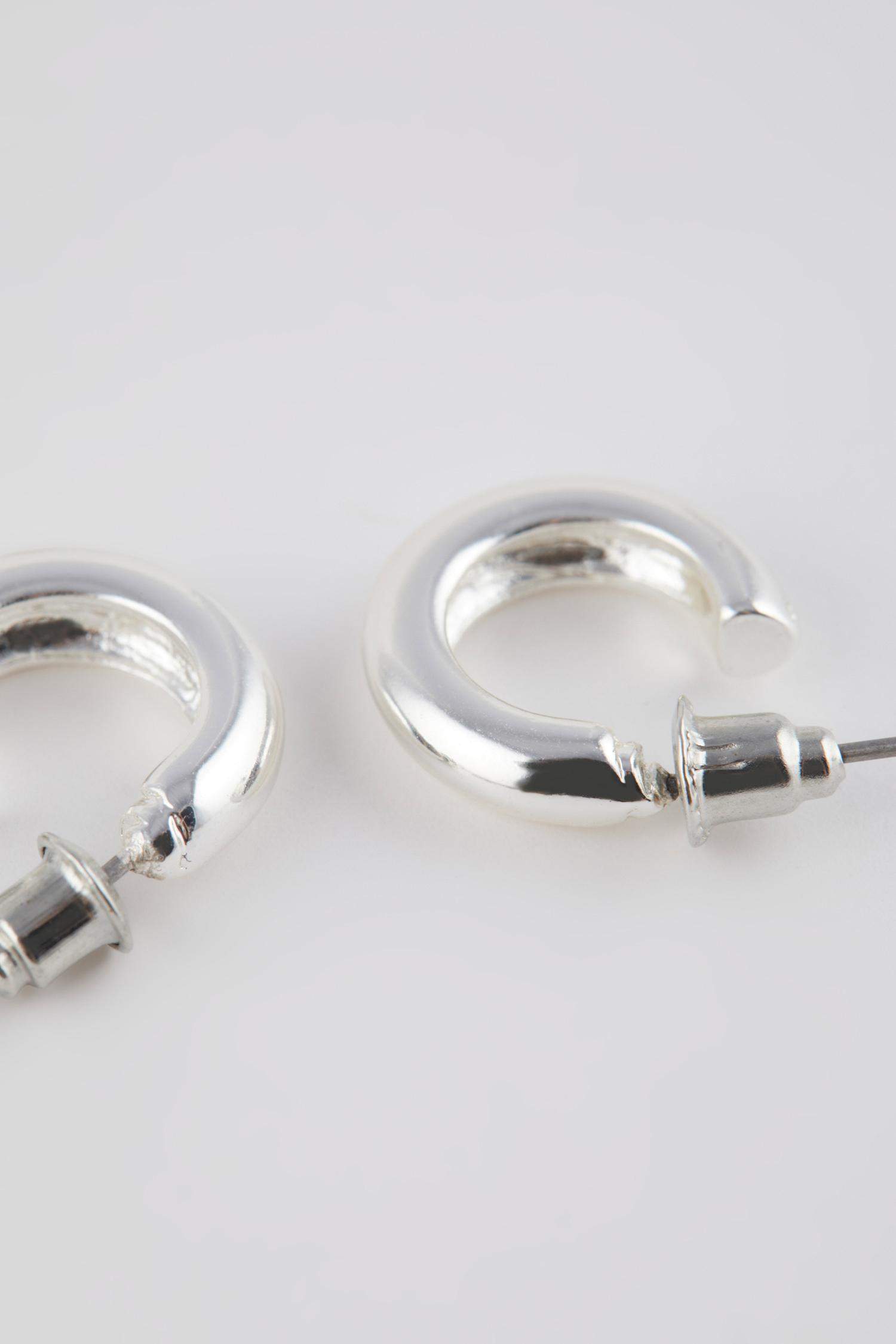 حلق حريمي فضي - 3 قطع