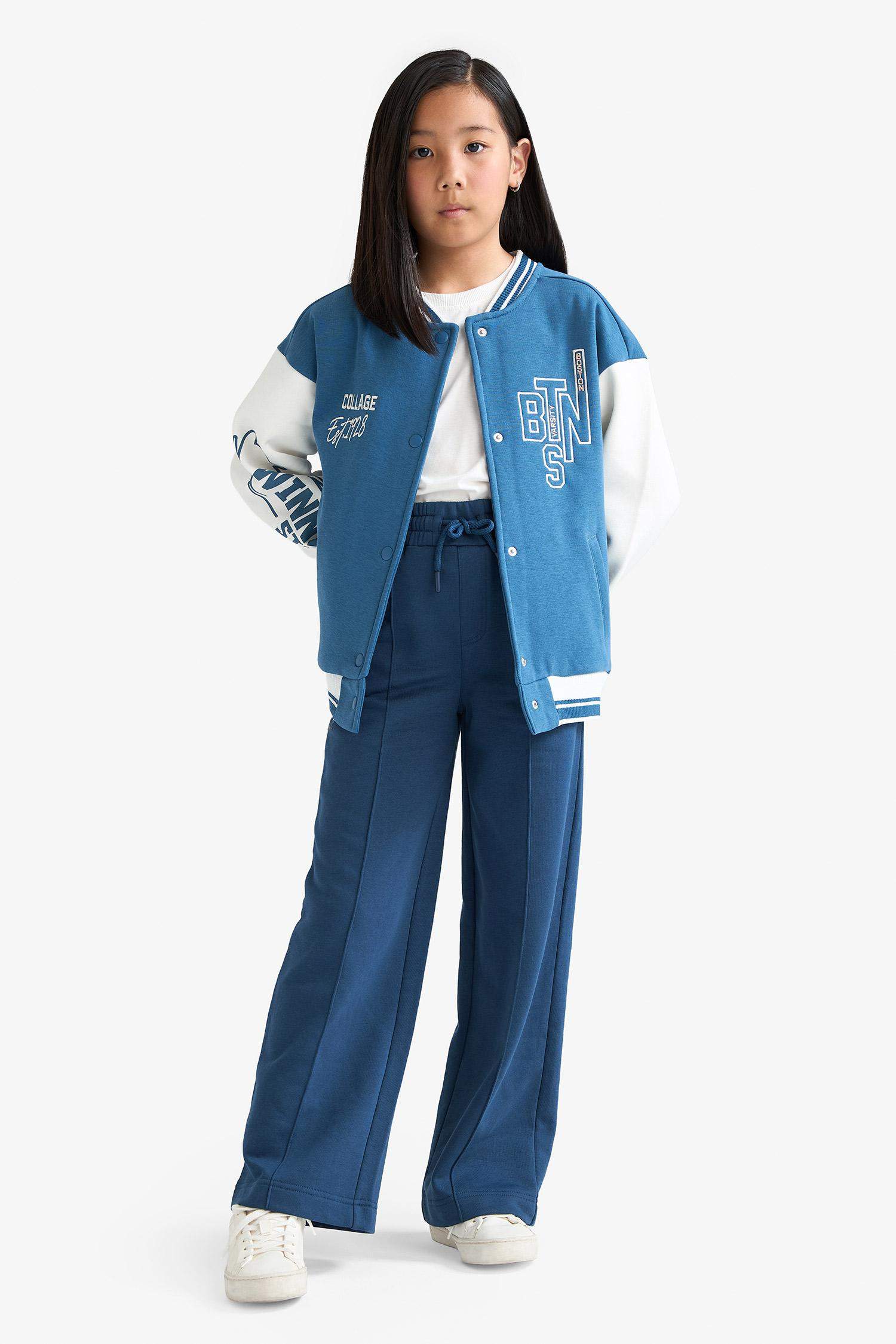 Girl Wide Leg Elastic Waist Sweatpants