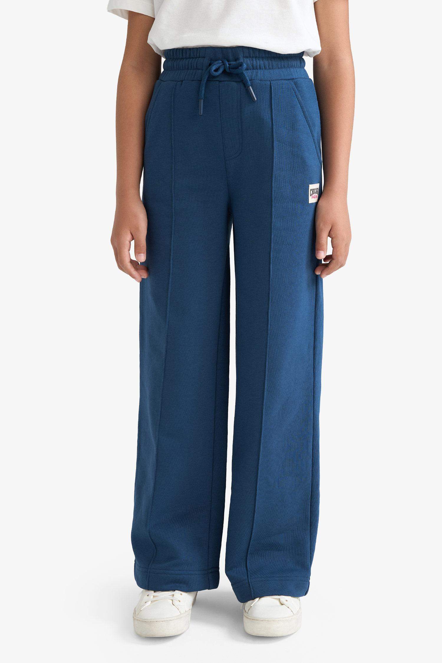 Girl Wide Leg Elastic Waist Sweatpants