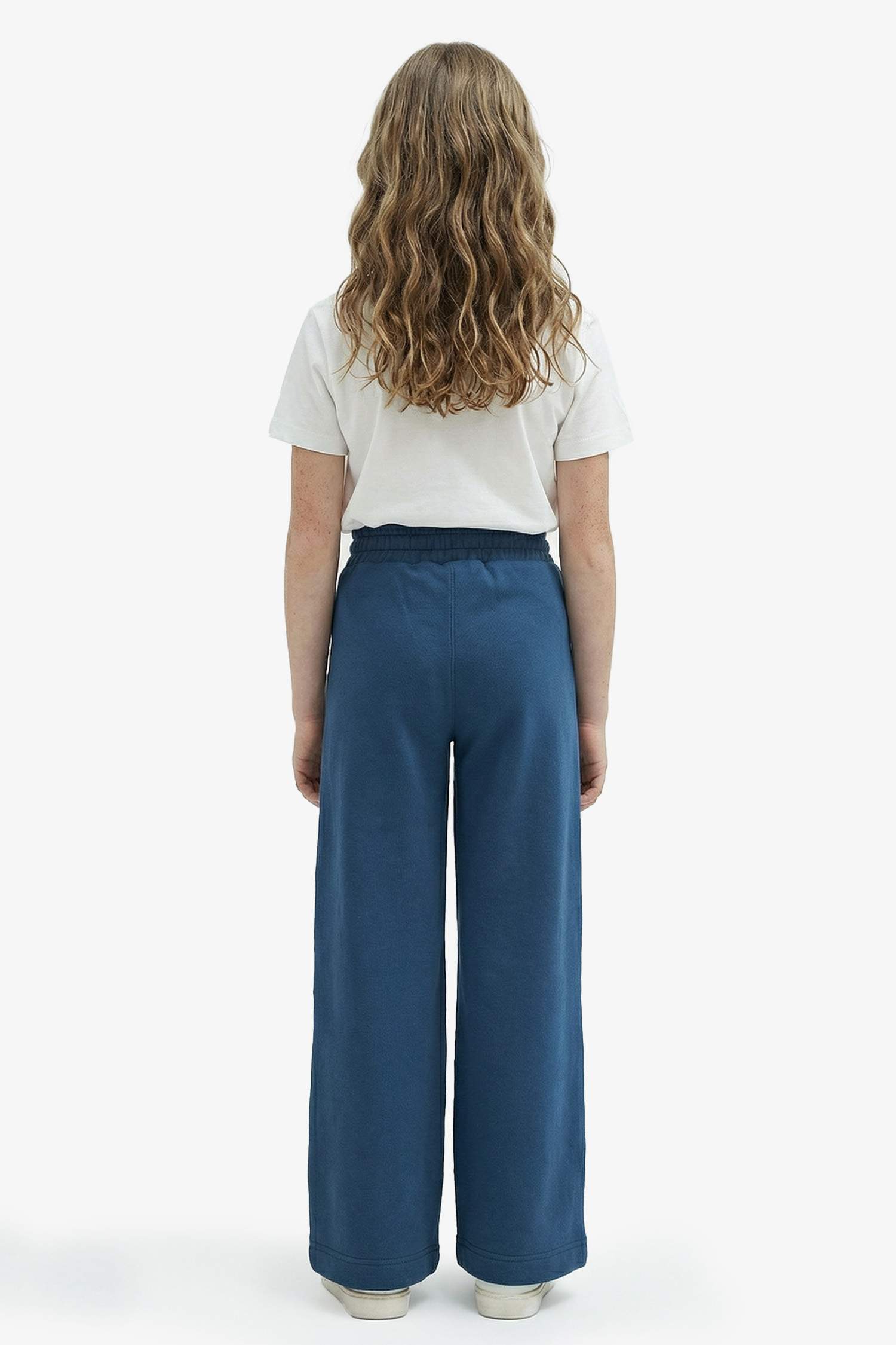 بنطرون بجامة رياضي بناتي وايد ليج برجل واسع