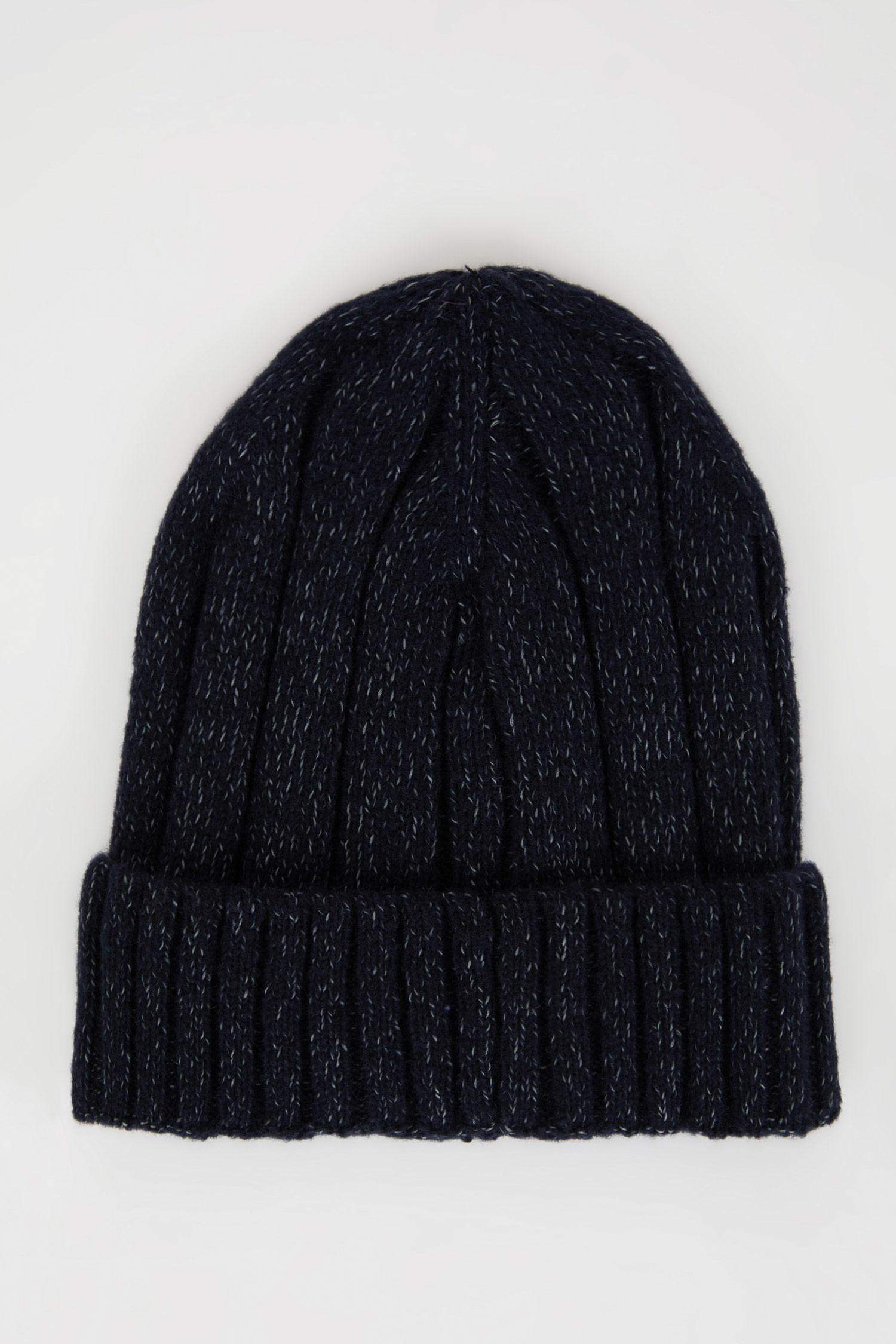 Erkek Fitilli Basic Düz Örme Bere