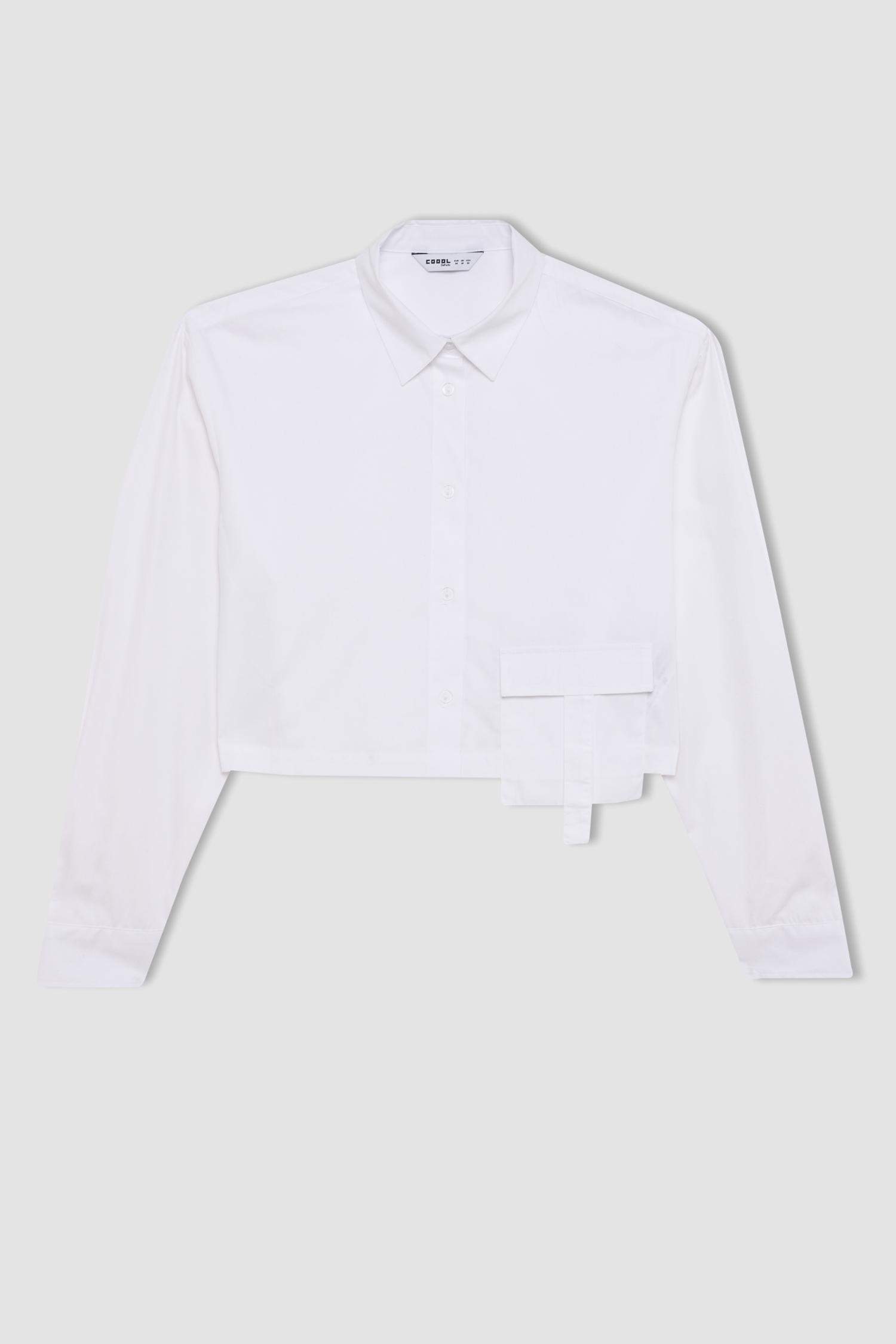 Oversize Fit Poplin Long Sleeve Shirt