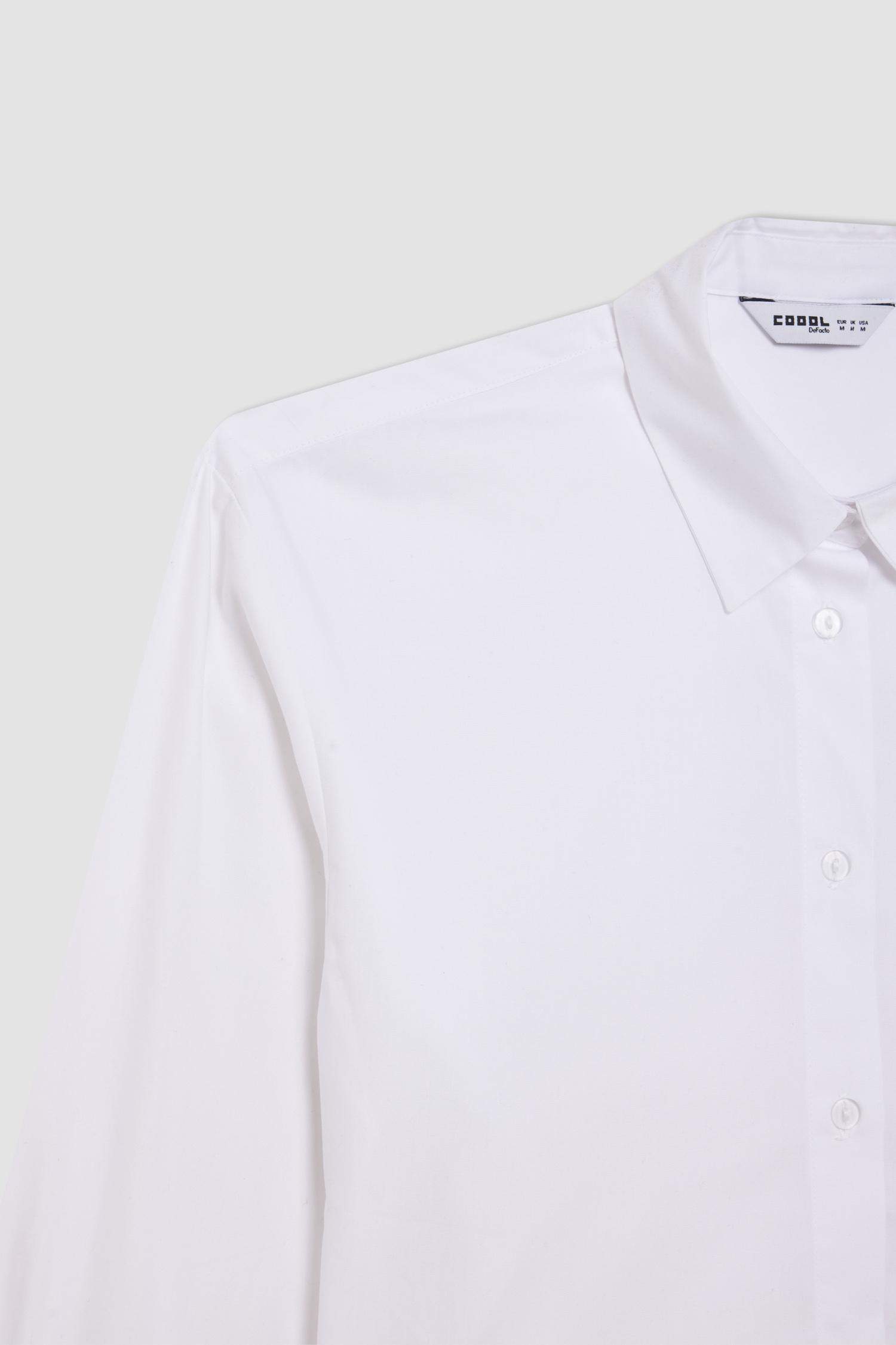 Oversize Fit Poplin Long Sleeve Shirt