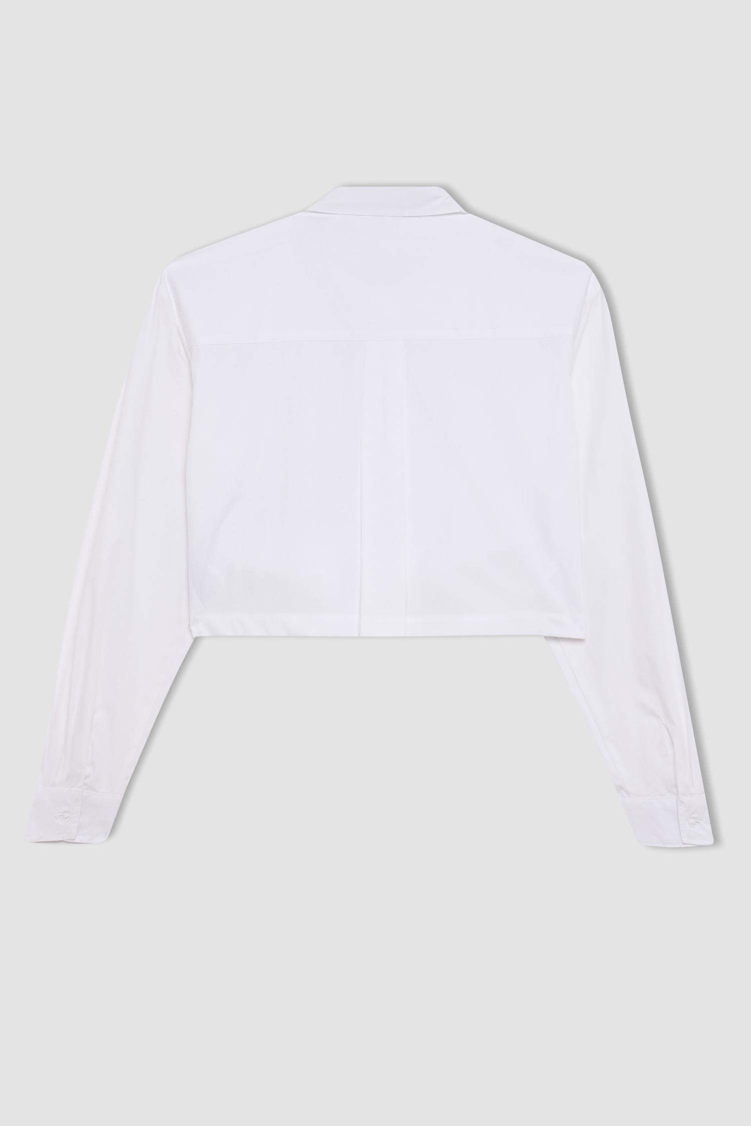Oversize Fit Poplin Long Sleeve Shirt