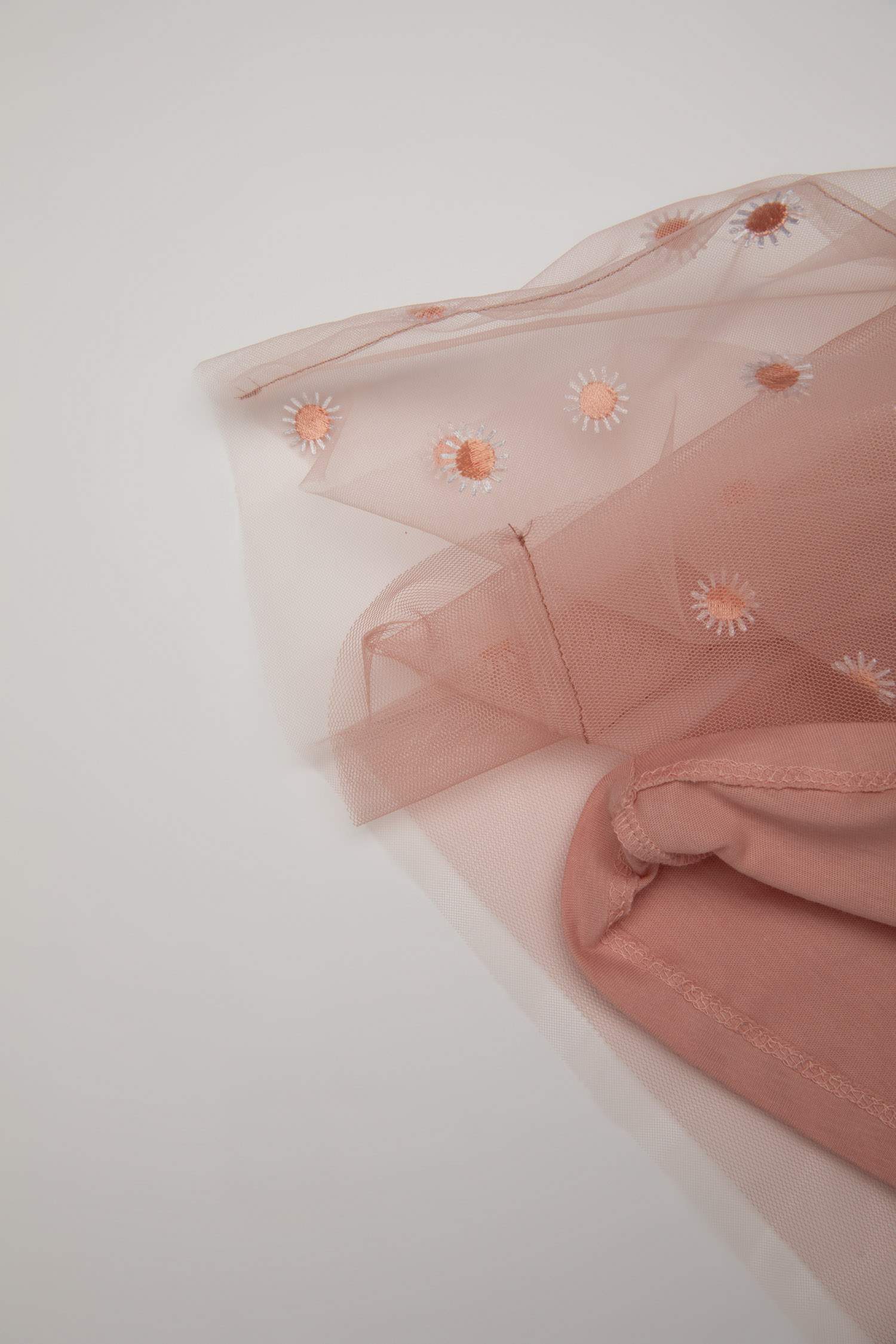 Kız Bebek Çiçekli Kolsuz Tül Elbise