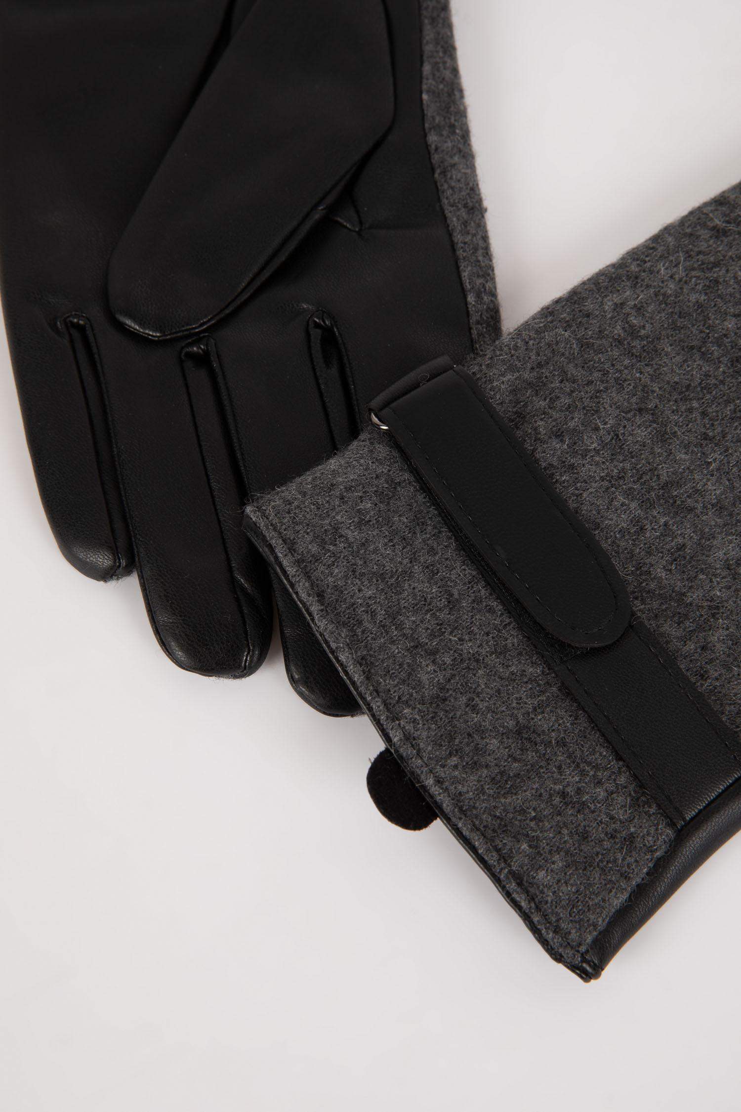 Перчатки из искусственной кожи для мужчин