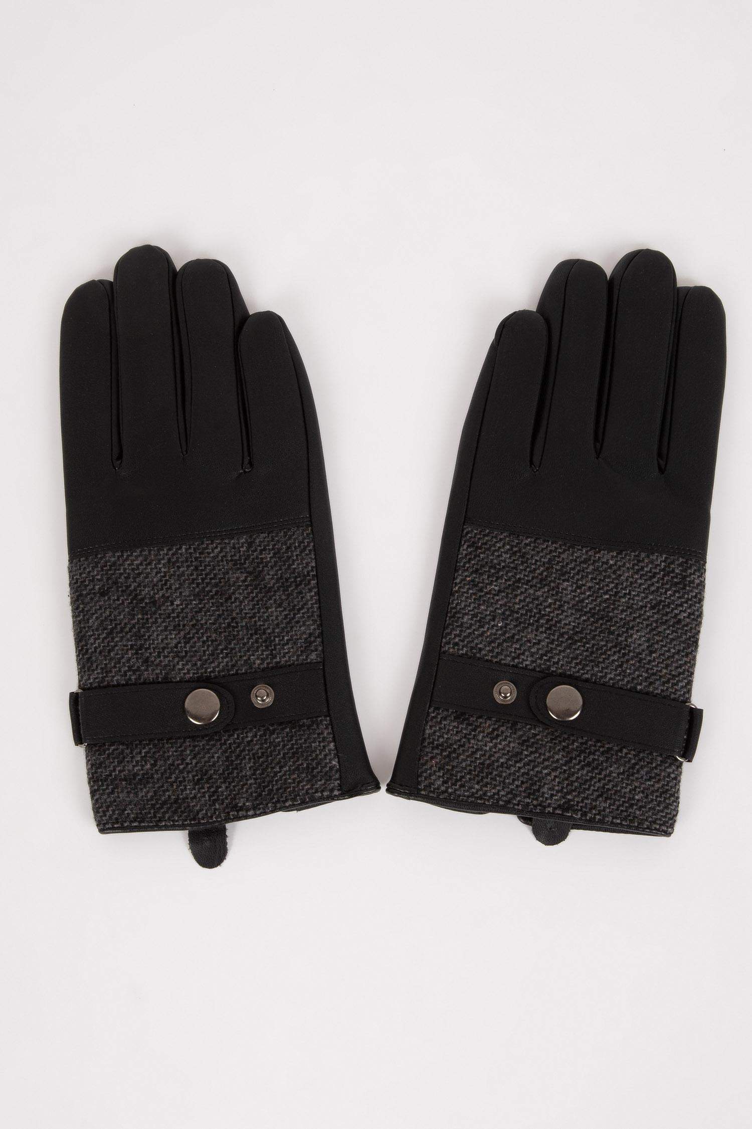 Перчатки из искусственной кожи для мужчин