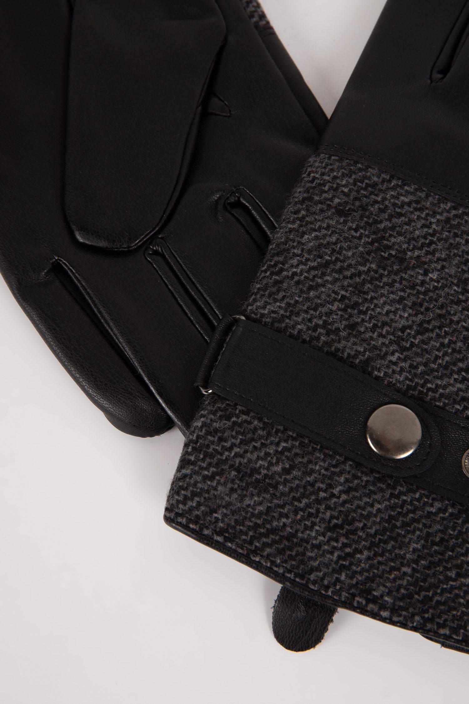 Перчатки из искусственной кожи для мужчин