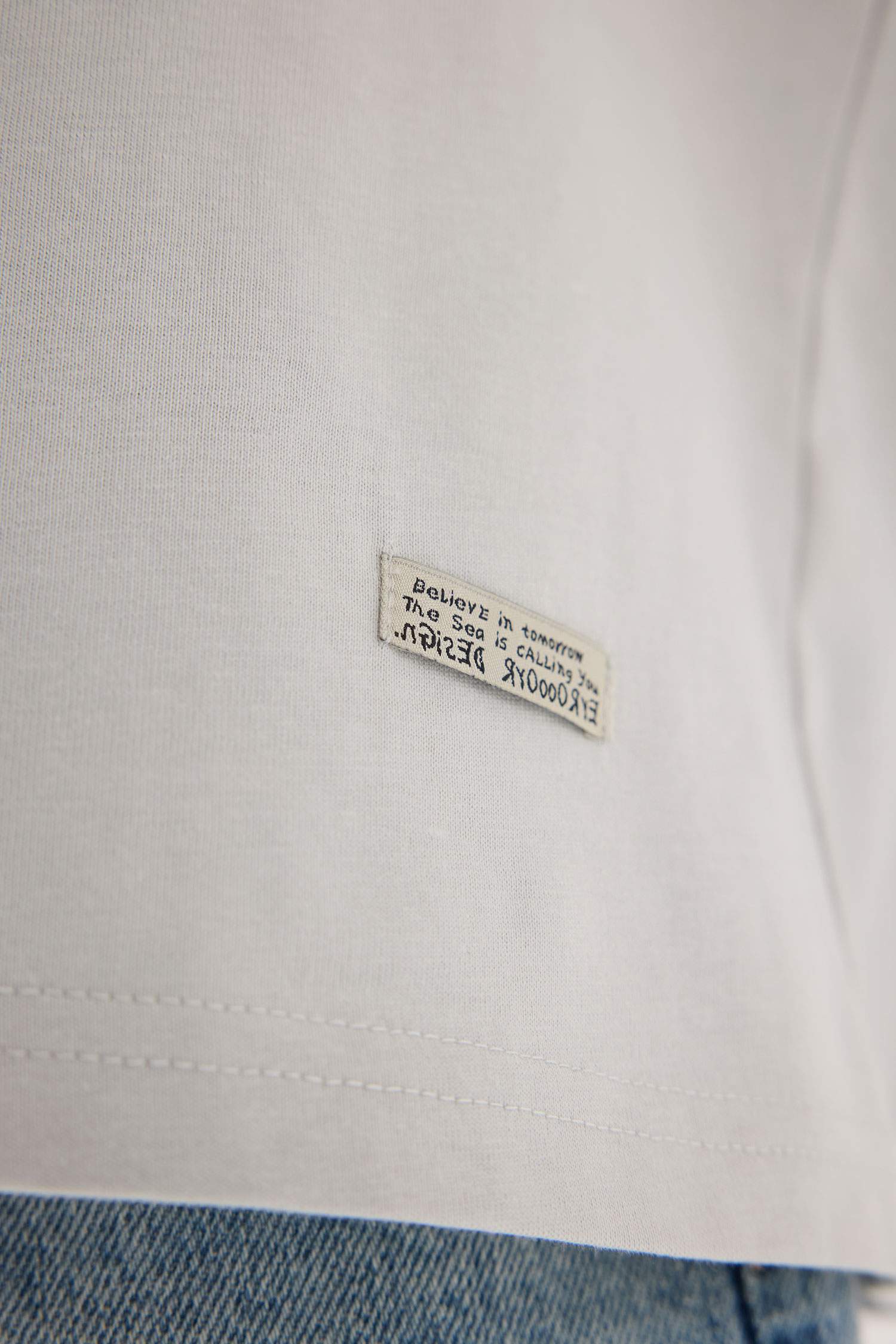 Boxy Fit с круглым вырезом, базовая прямая майка