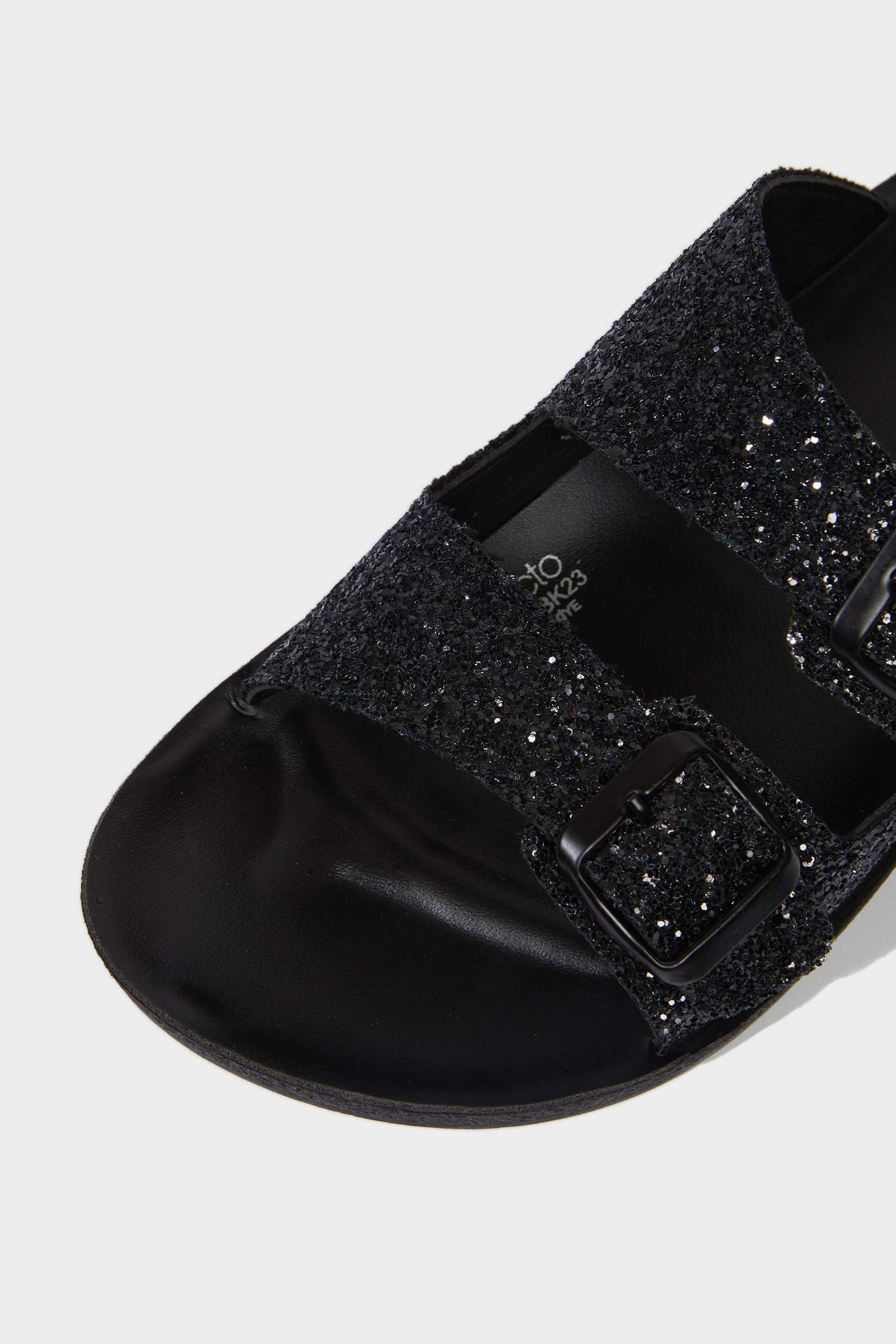 Woman High Sole Faux Leather Slippers