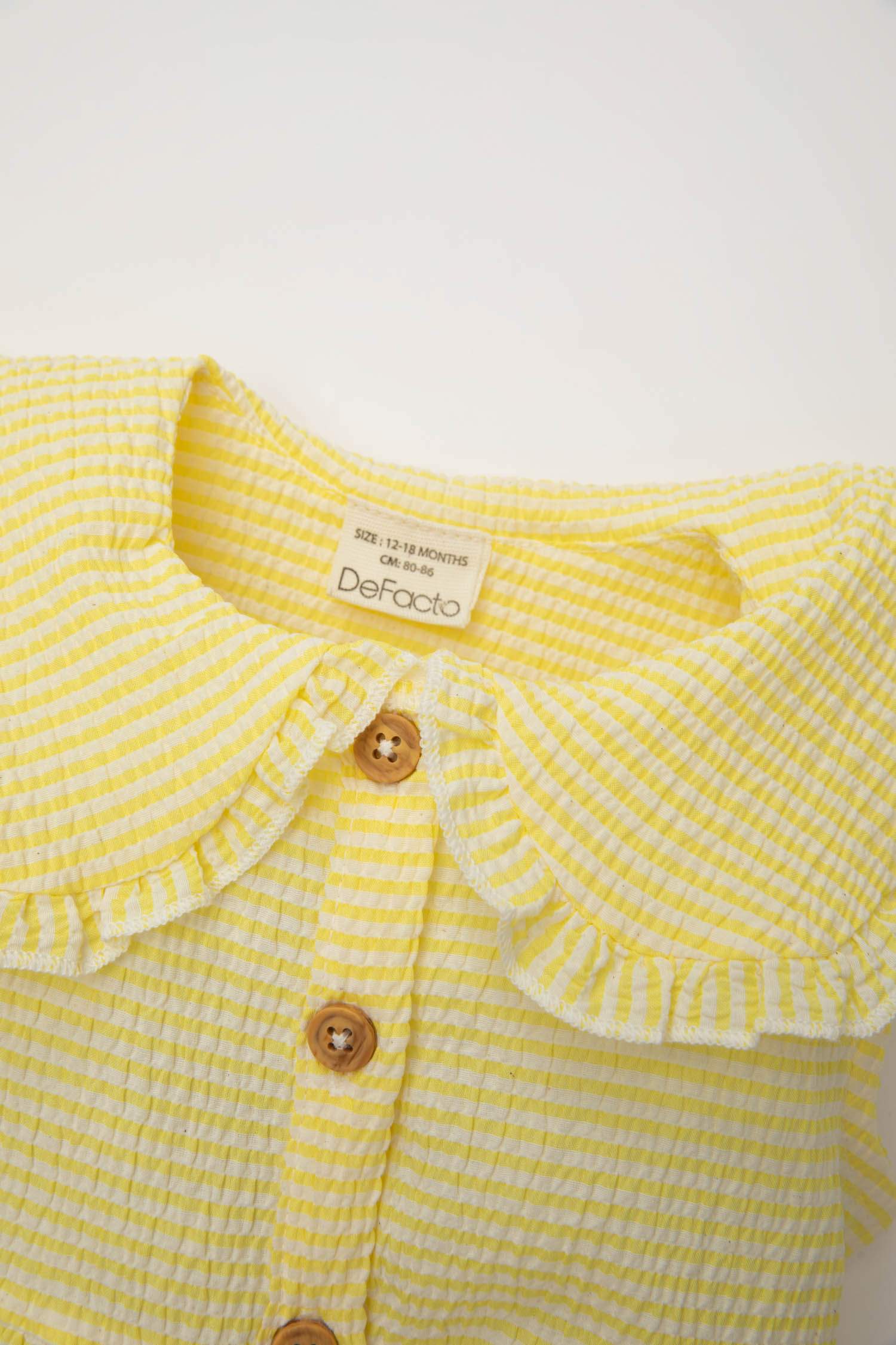 Baby Girl Striped Sleeveless Poplin Dress