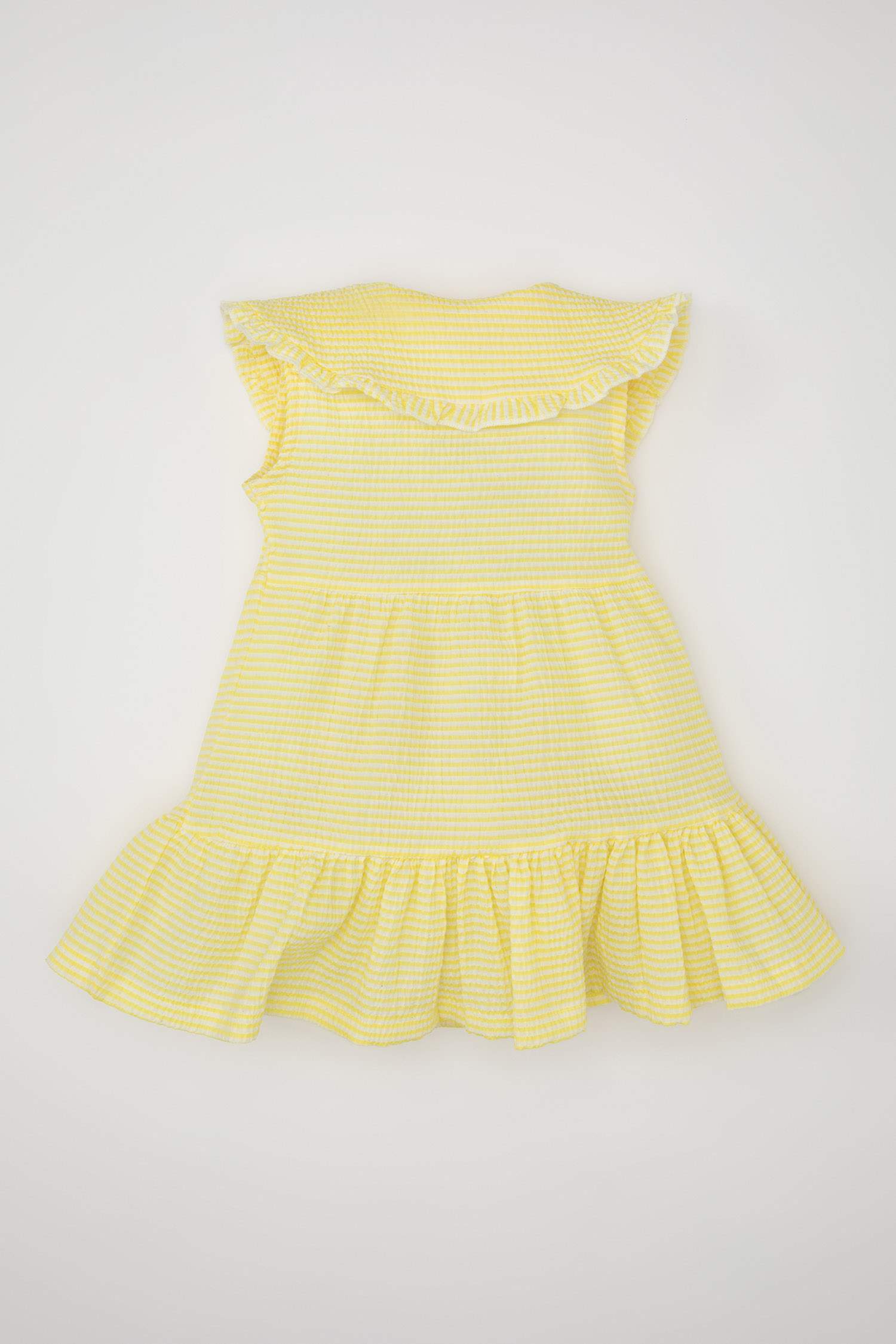 Baby Girl Striped Sleeveless Poplin Dress