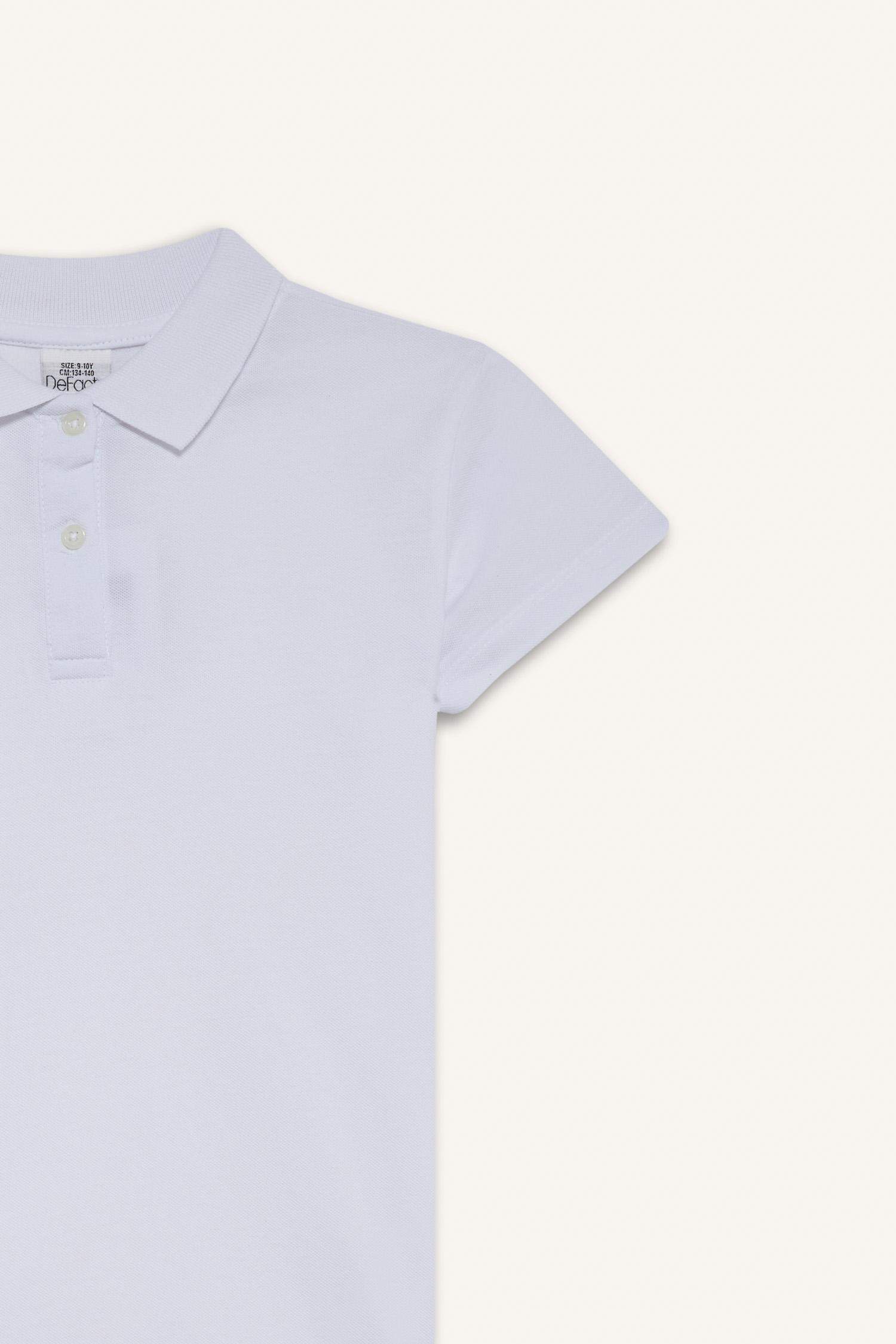 تيشيرت بولو كم طويل بيكة بيزك قصة عادية بياقة بولو من قطعتين