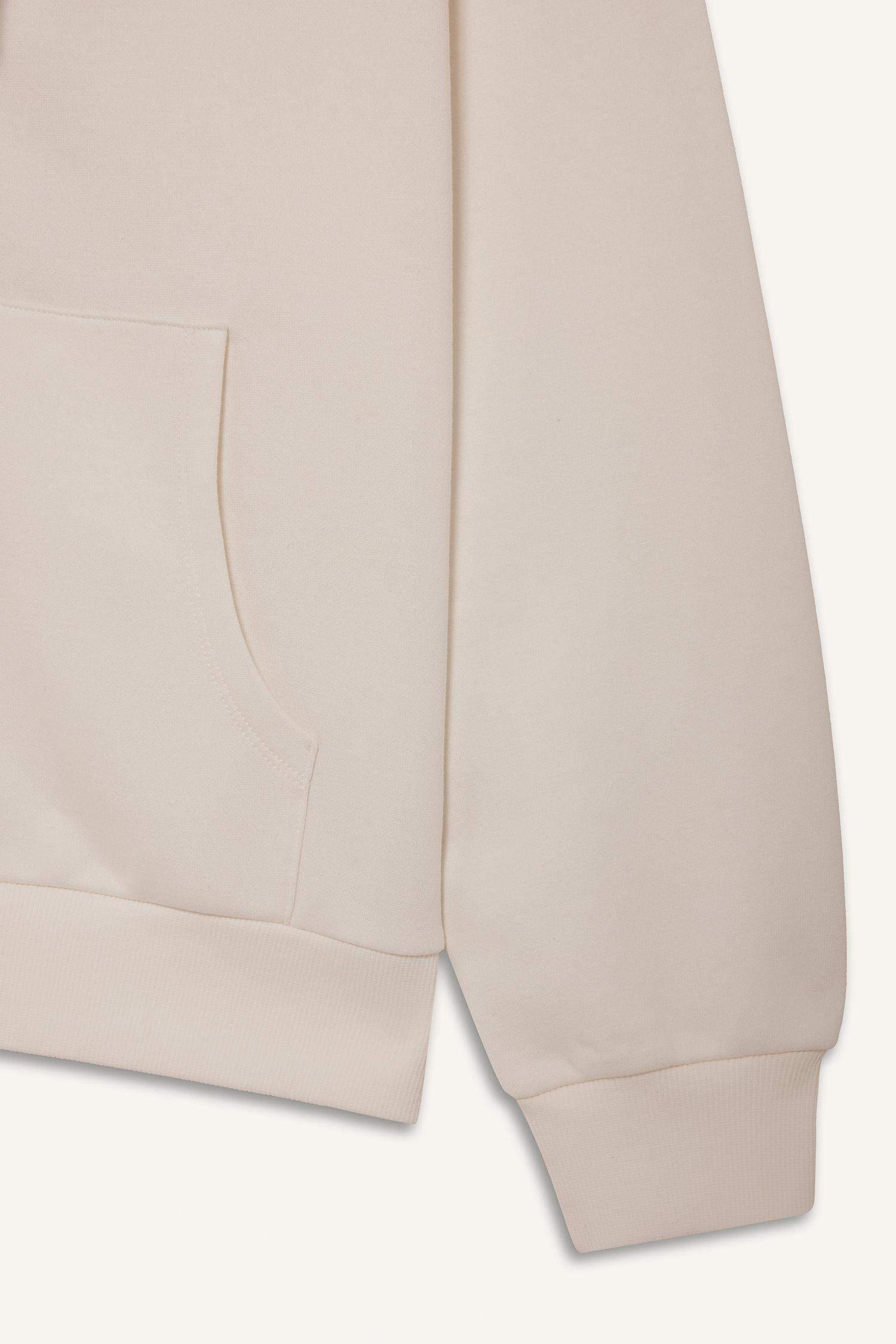 Sweat à capuche basique en tissu sweat épais