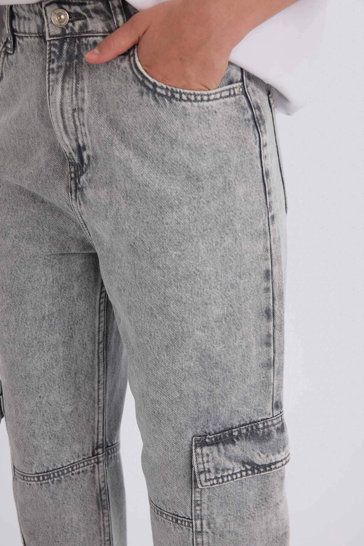 90's Wide Leg High Waist Straight Leg Washed Jeans