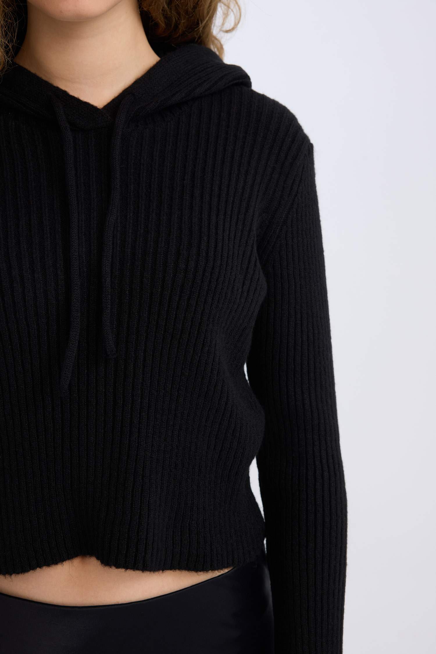 Regular Fit Hooded Knitwear Pullover