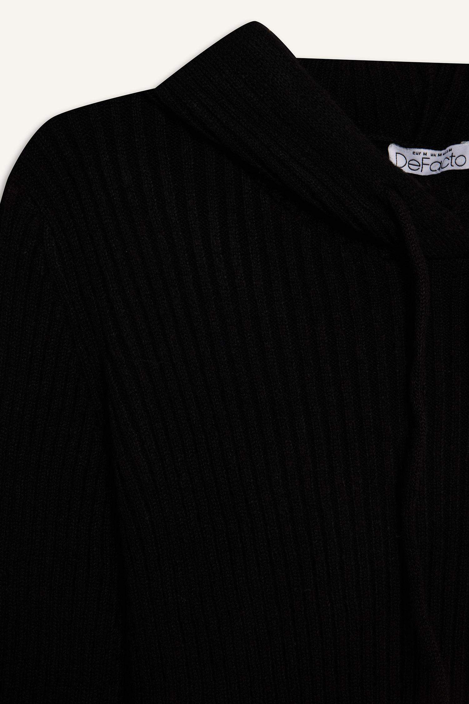 Regular Fit Hooded Knitwear Pullover