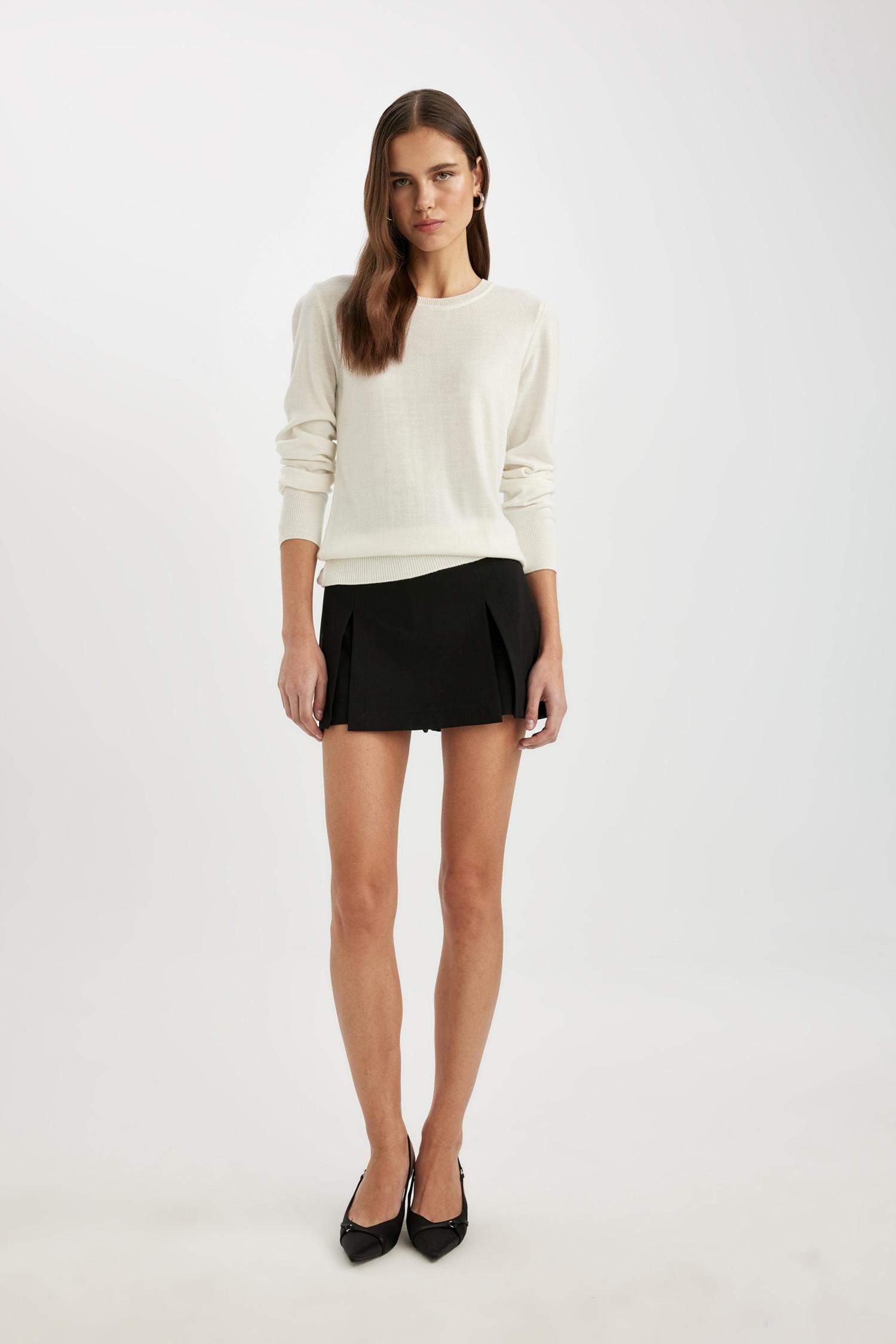 High Waist Mini Skort