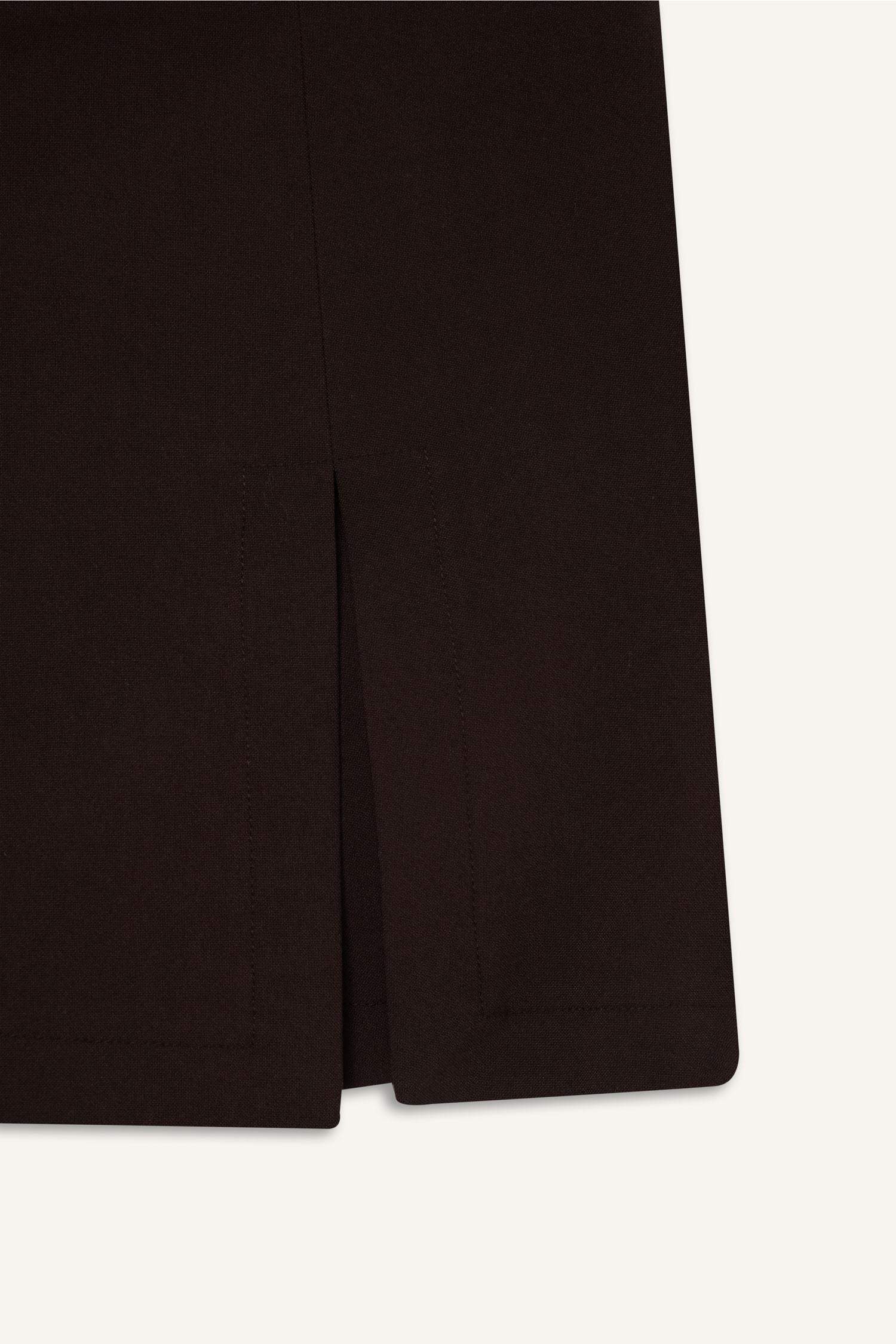 Yüksek Bel Pileli Casual Klasik Şort Etek