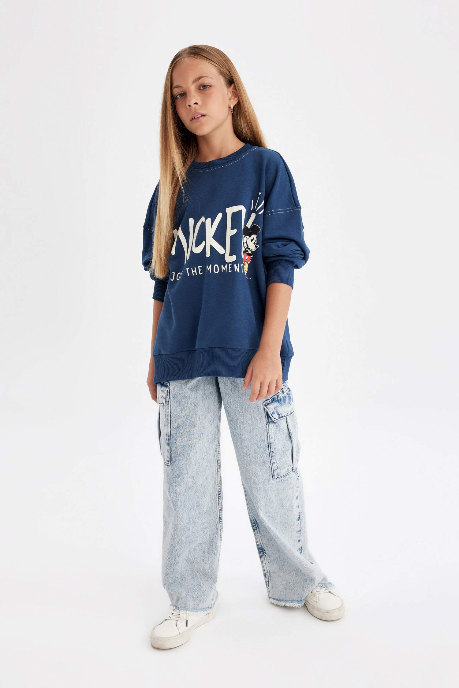 Свитшот оверсайз Disney Mickey & Minnie для девочек