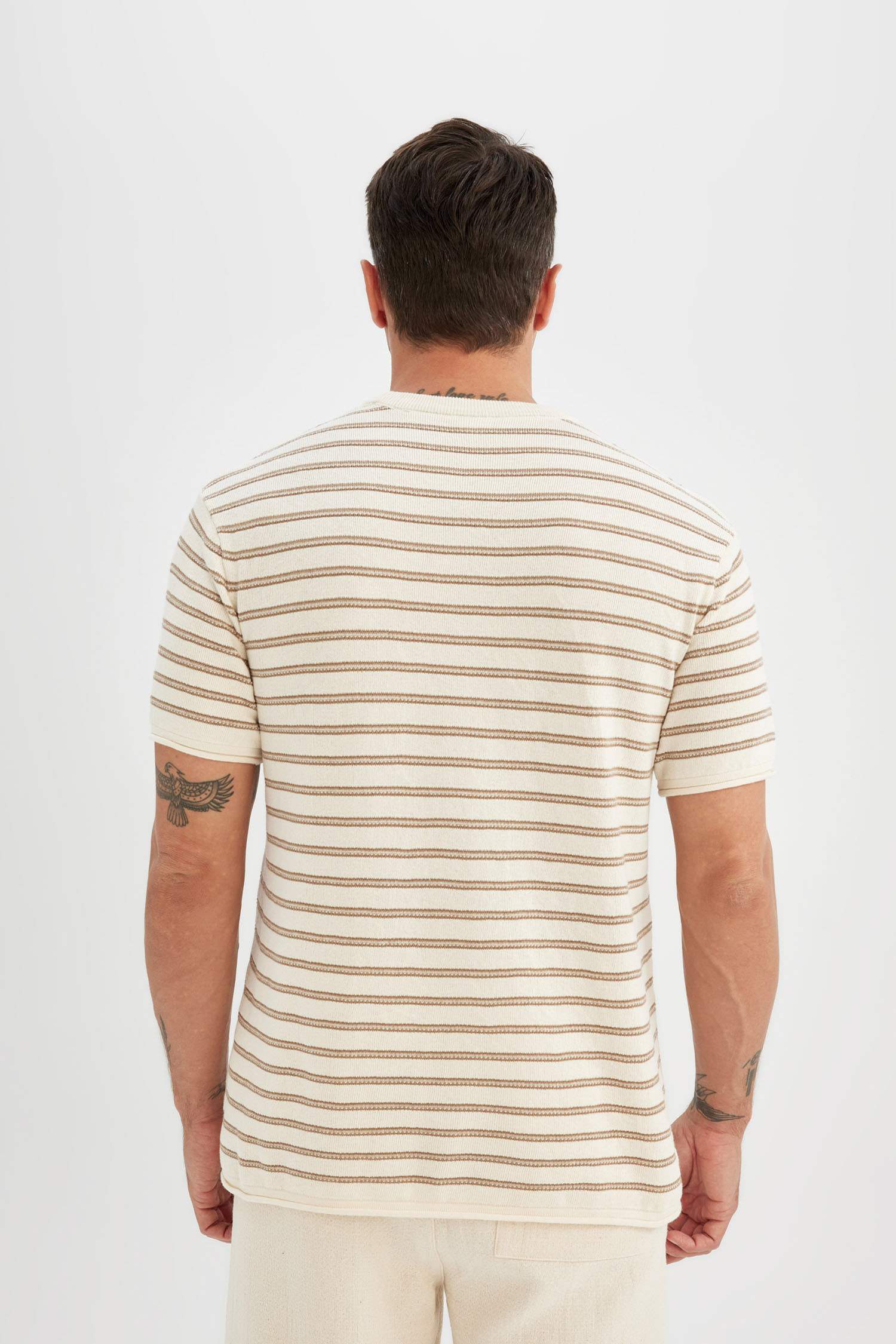 Relax Fit Striped Short Sleeve T-Shirt