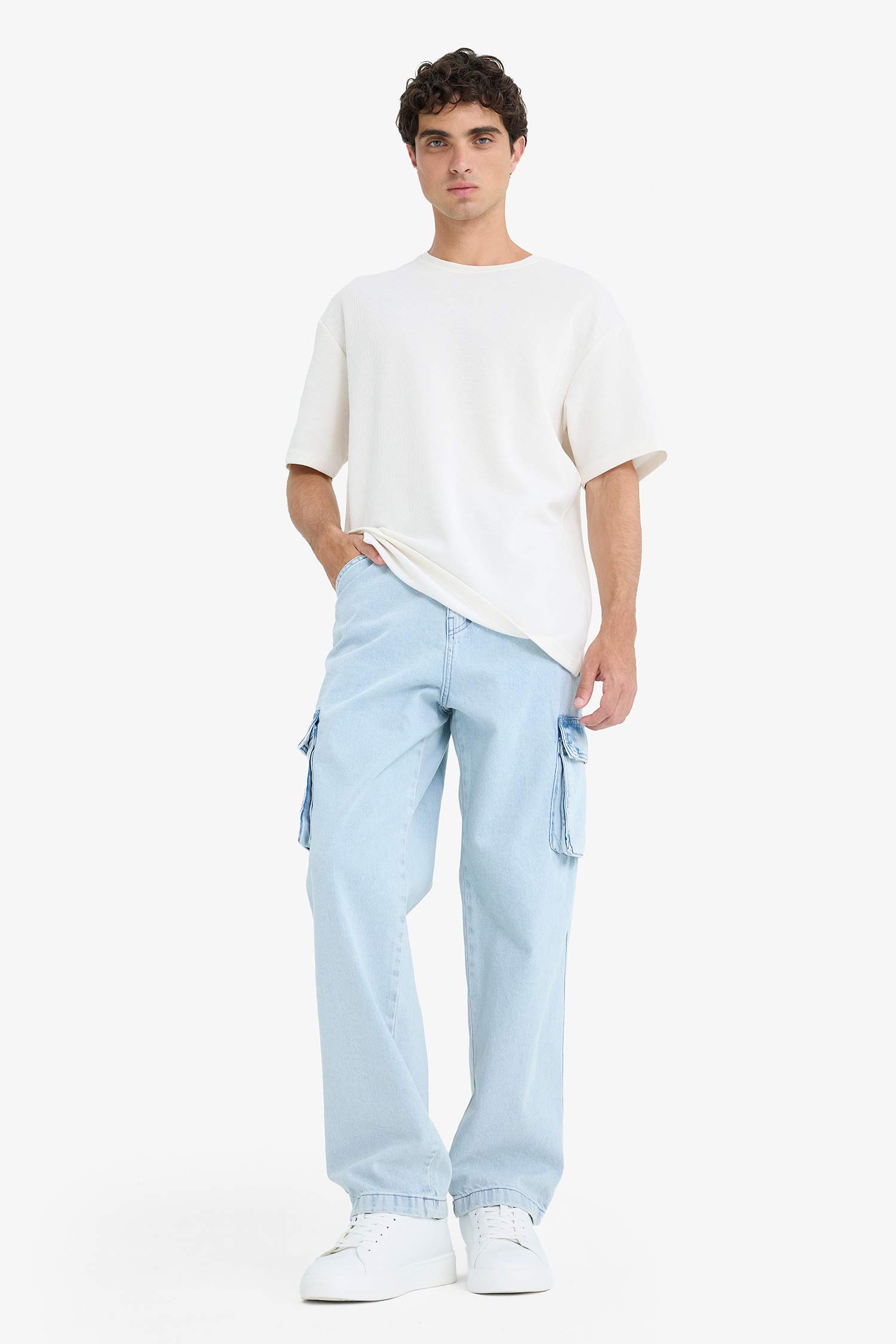 Джинсы Baggy Fit широкие со средней талией