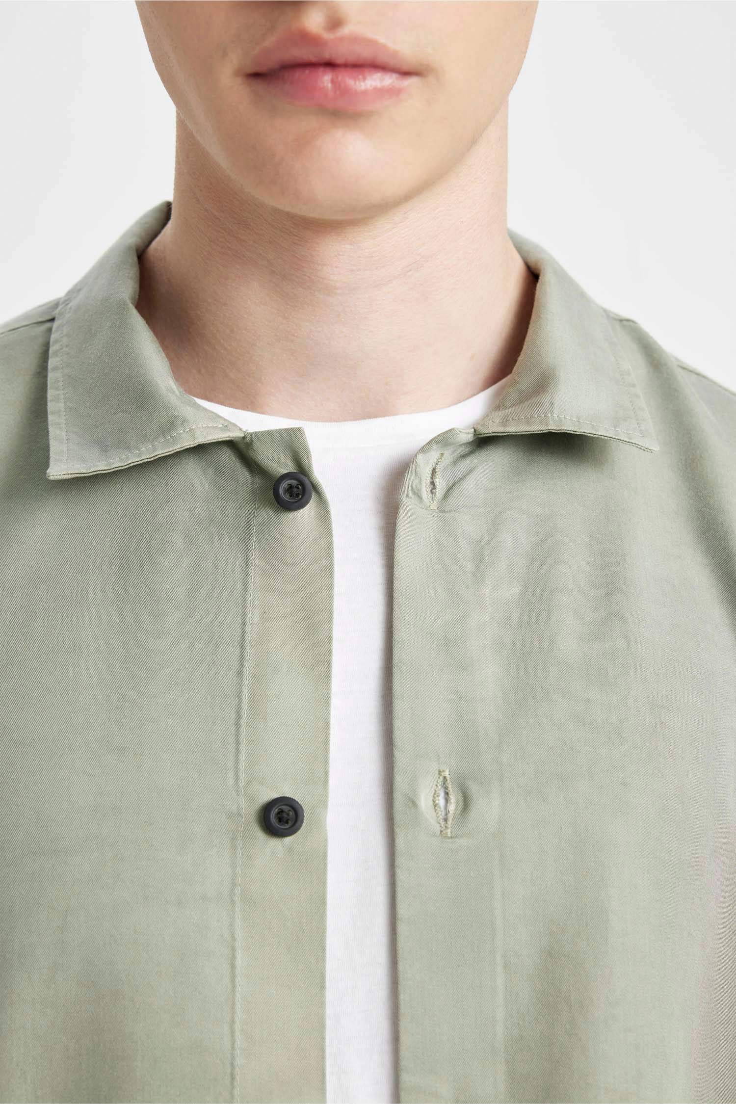 قميص بولو نص كم قطن قصة مريحة