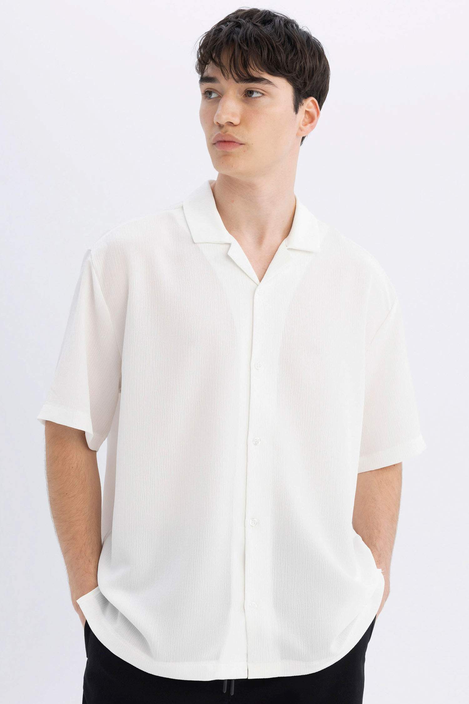 قميص نص ردن قصة مريحة بياخة بولو