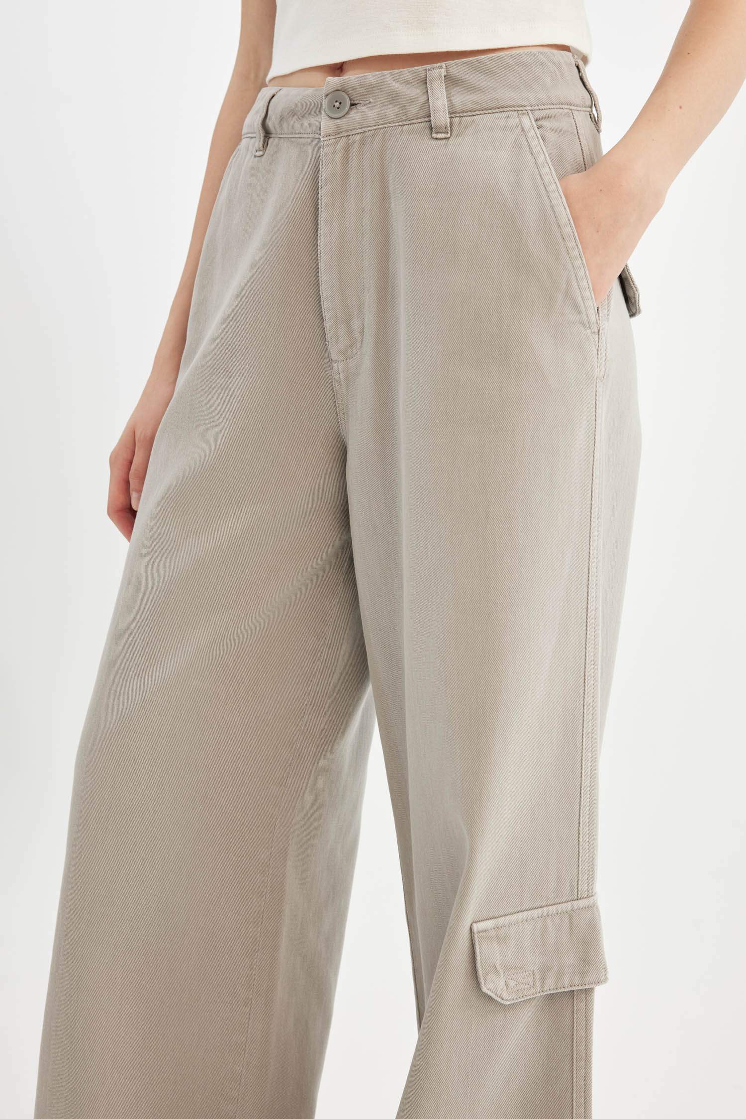 Coool кең аяқ габардин Шалбар