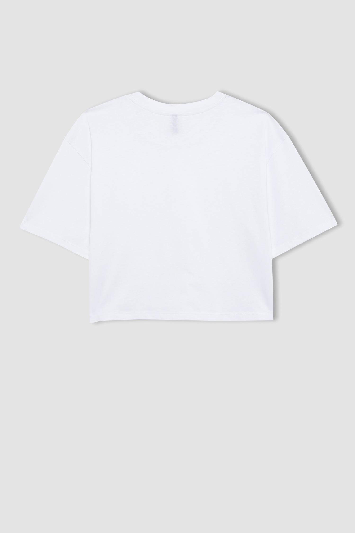 تيشيرت نص ردن أوفر سايز بياخة مستديرة