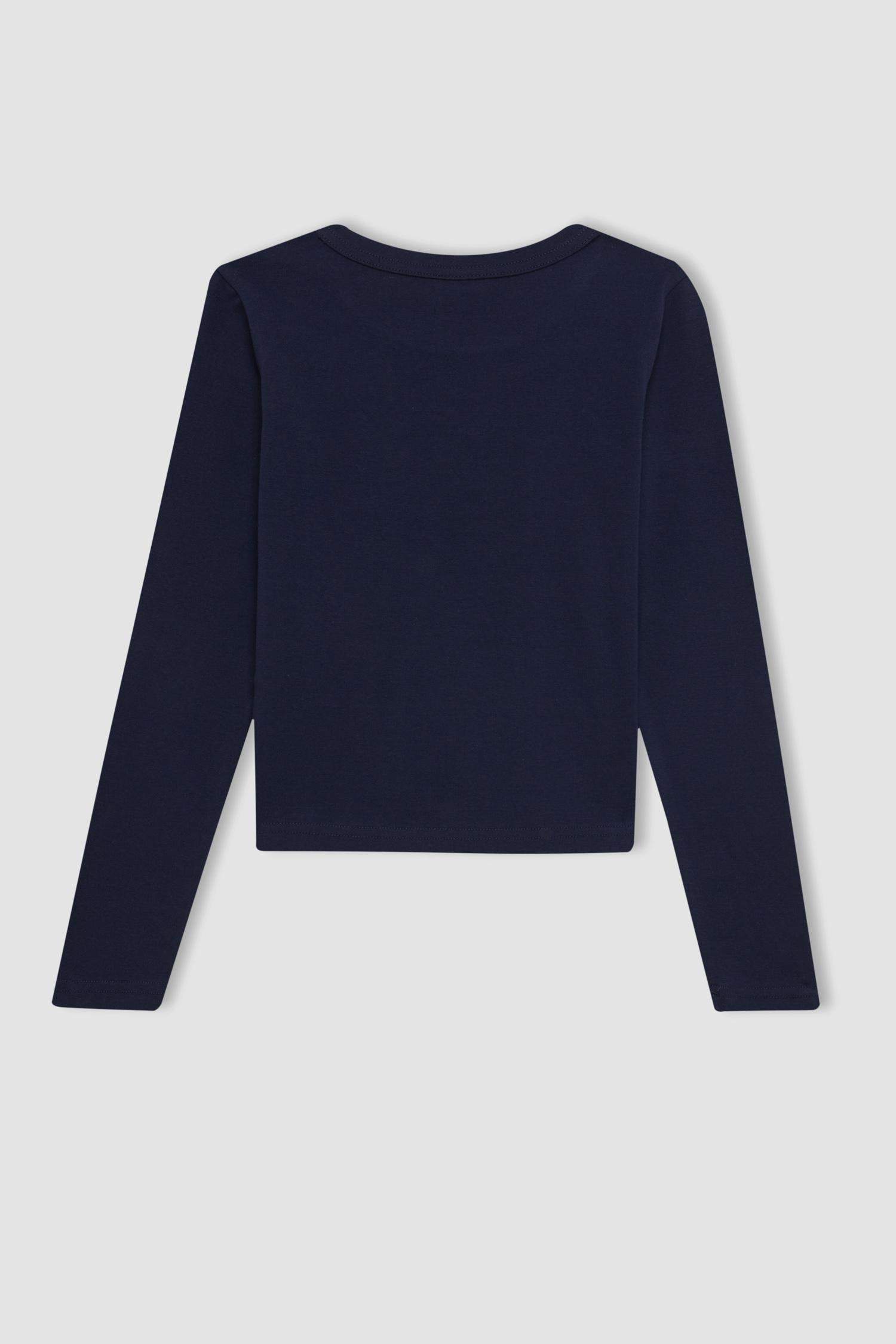 Футболка с длинным рукавом для девочек, Школьная коллекция