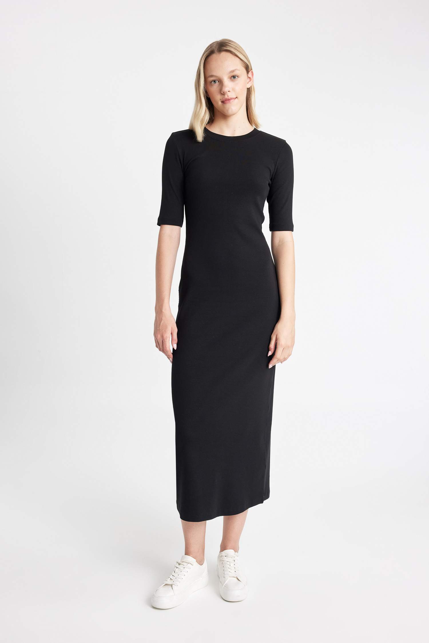 Bodycon Crew Neck Camisole Maxi Dress