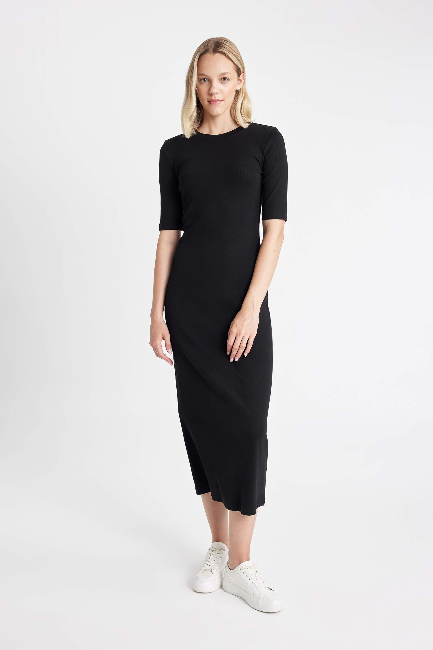 Bodycon Crew Neck Camisole Maxi Dress