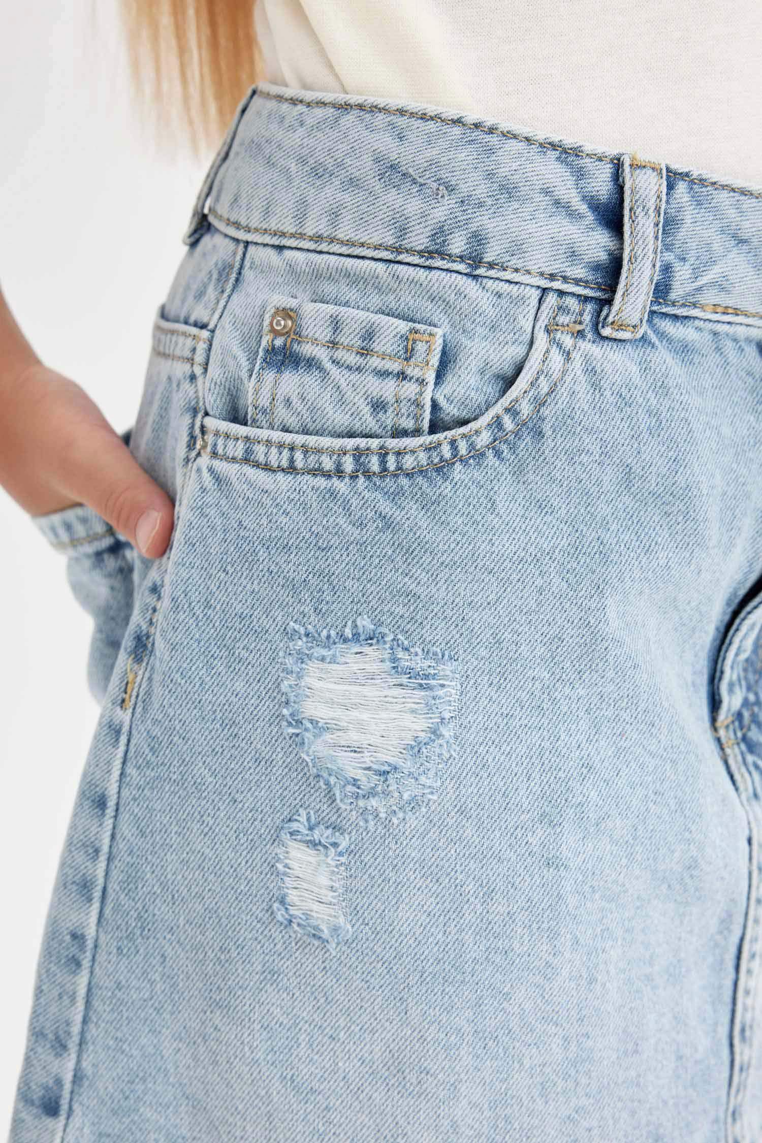 جيبة جينز بناتي