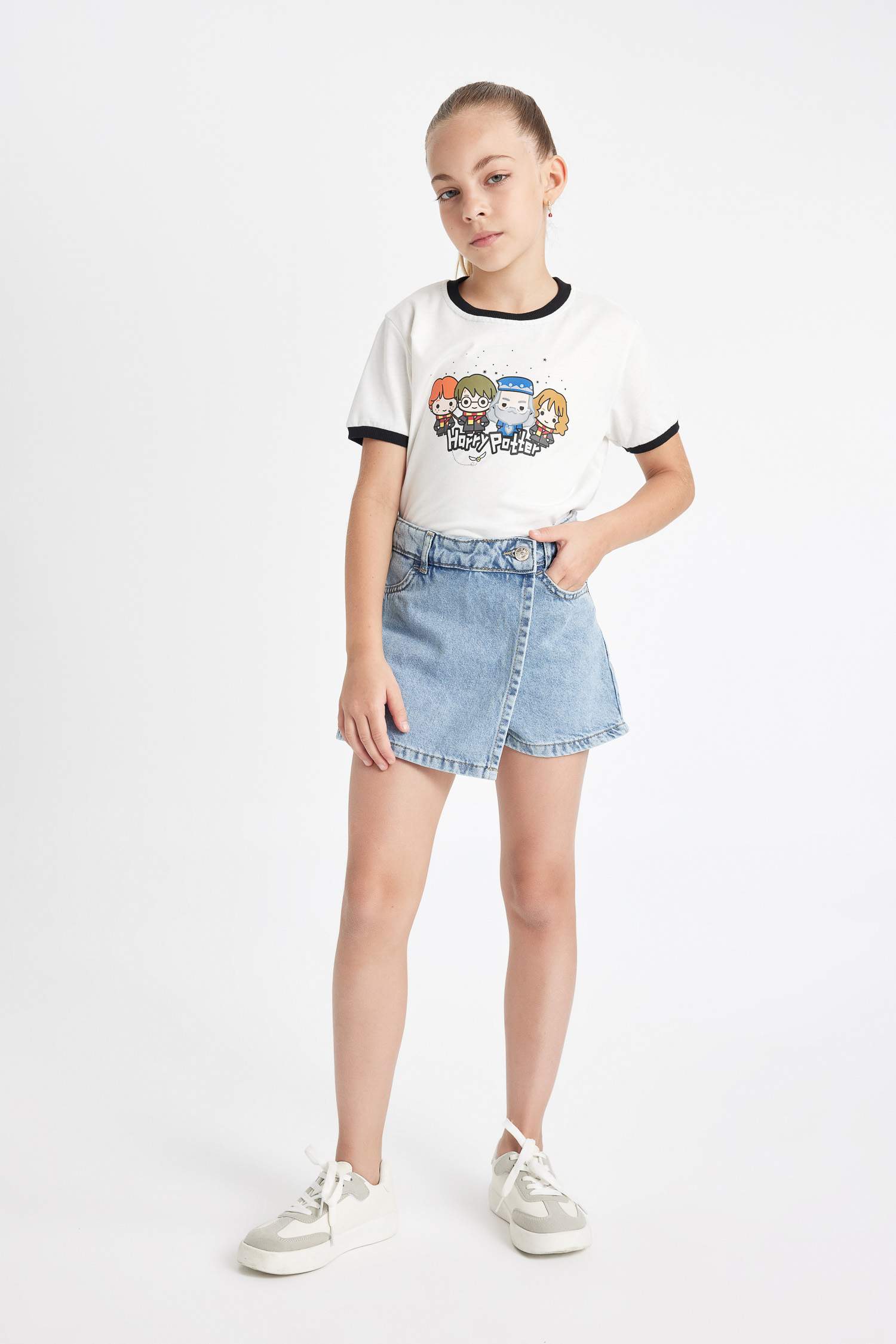 Girl Denim Skort