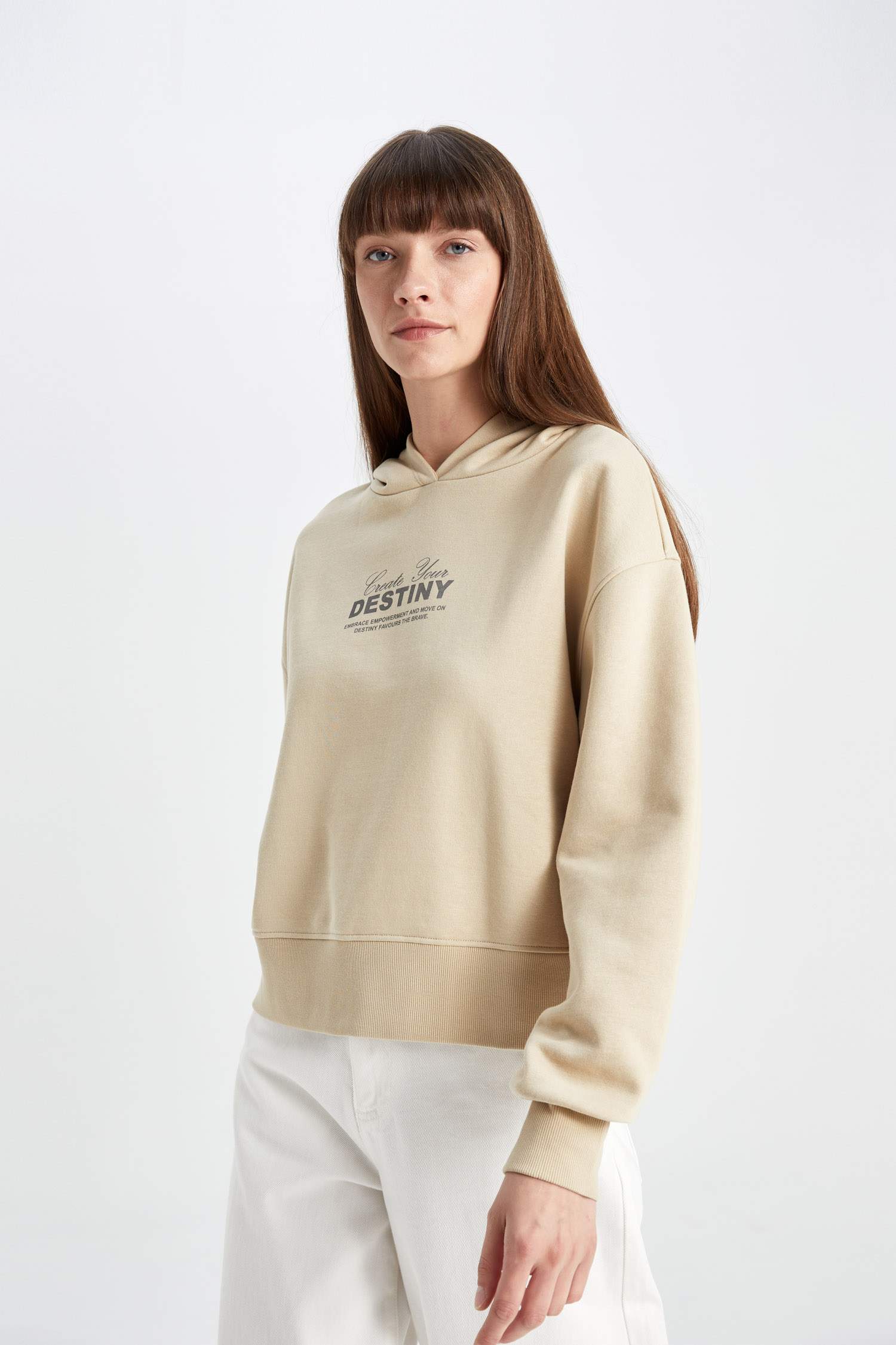 бокси фит слоган бас киімді Свитер