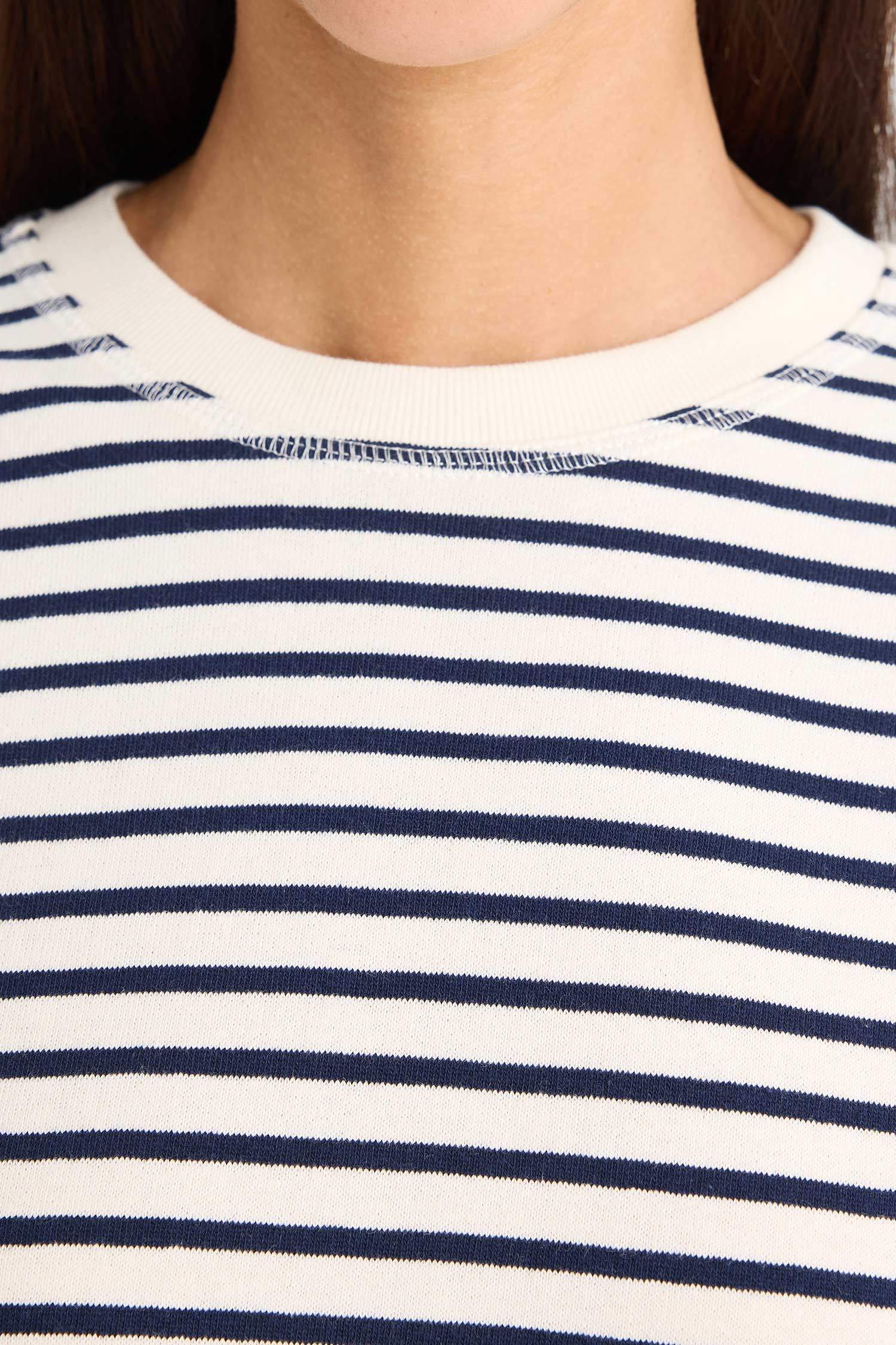 дөңгелек жаға супрема мақтасы Ұзын жеңді футболка