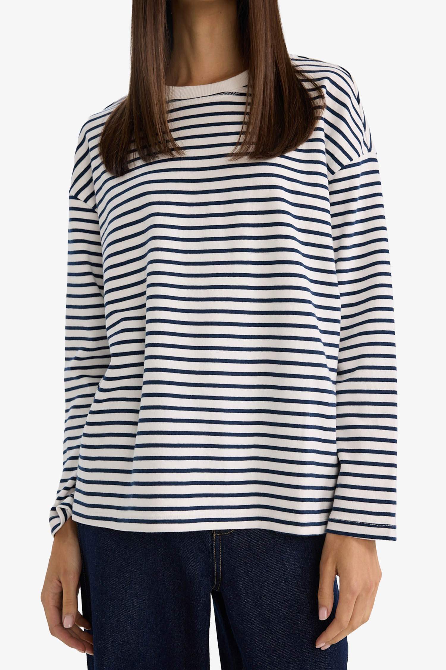 Базовая футболка Premium Regular Fit с длинным рукавом