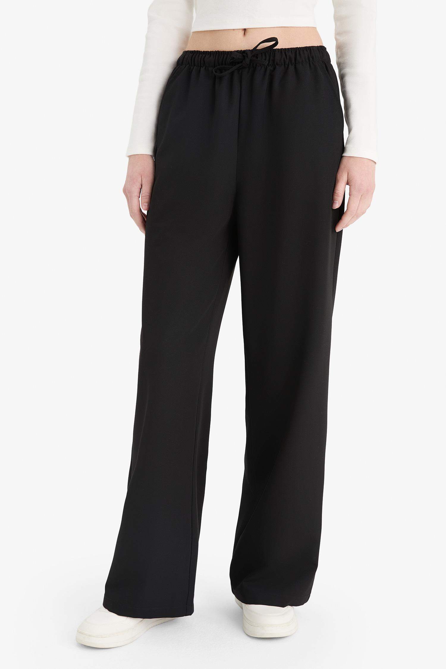 Wide Leg Regular Waist Trousers