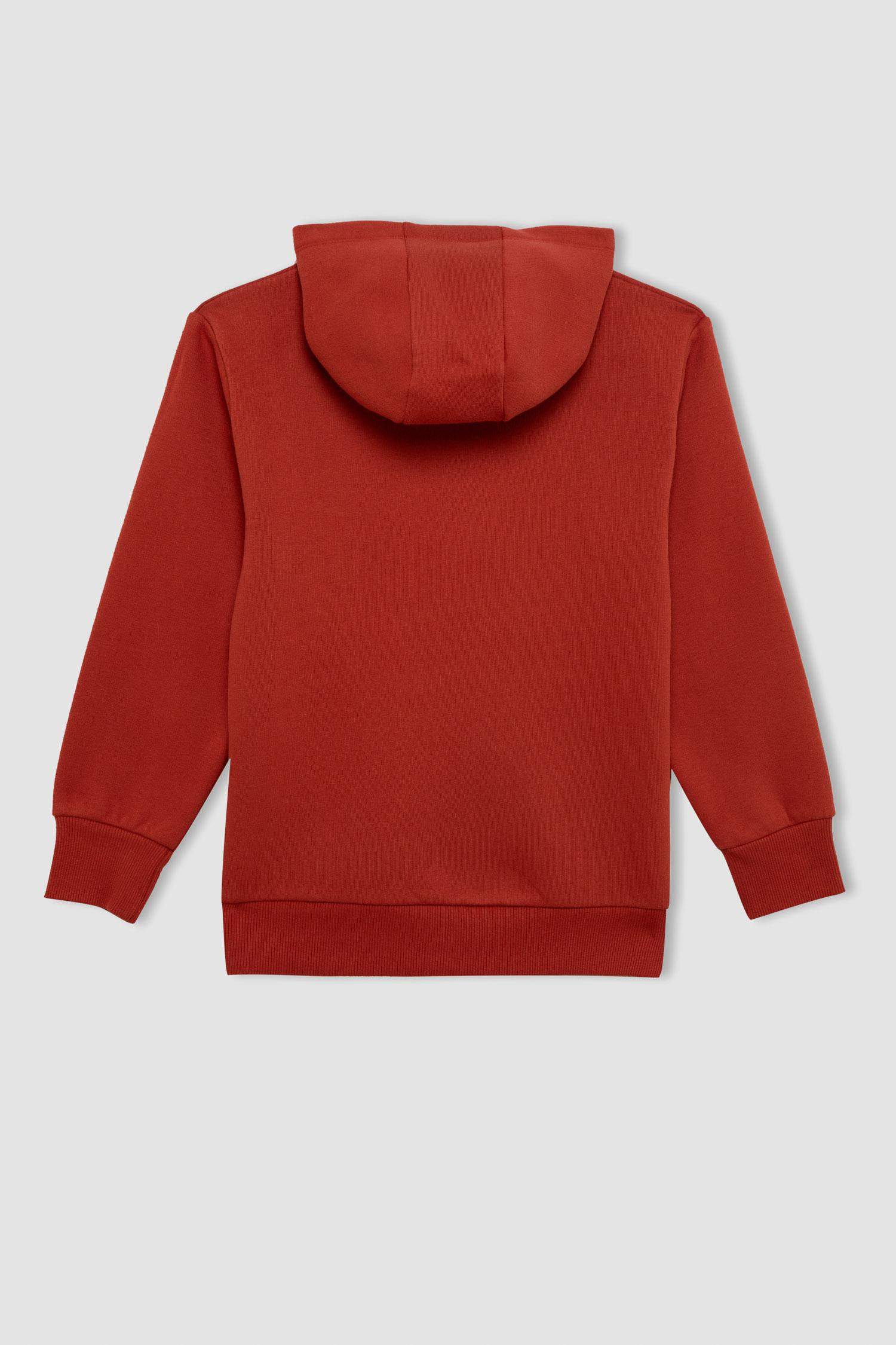 Свитшот с капюшоном с принтом для мальчиков, Школьная коллекция