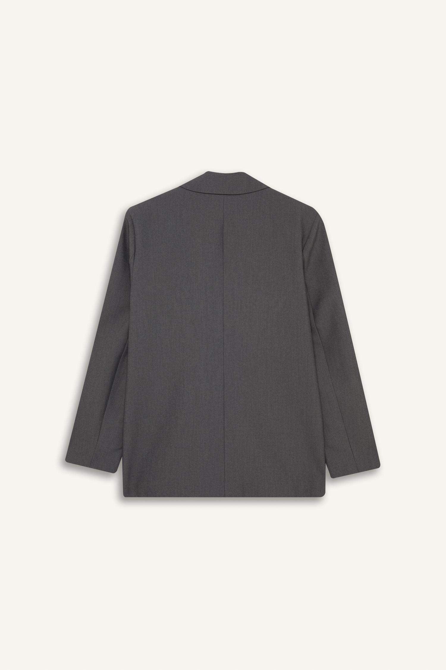 سترة بليزر قصة عادية بجيب