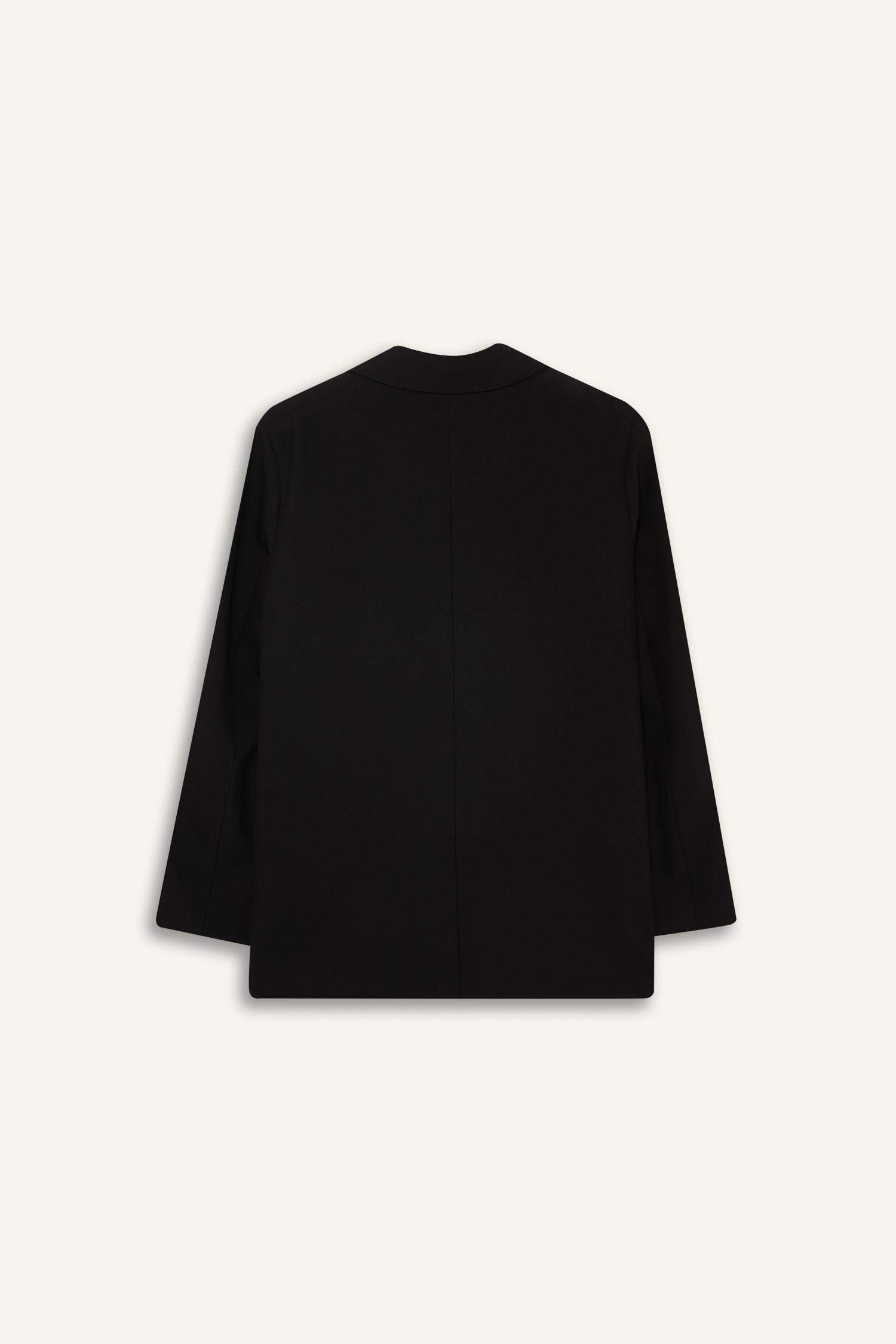 سترة بليزر قصة عادية بجيب