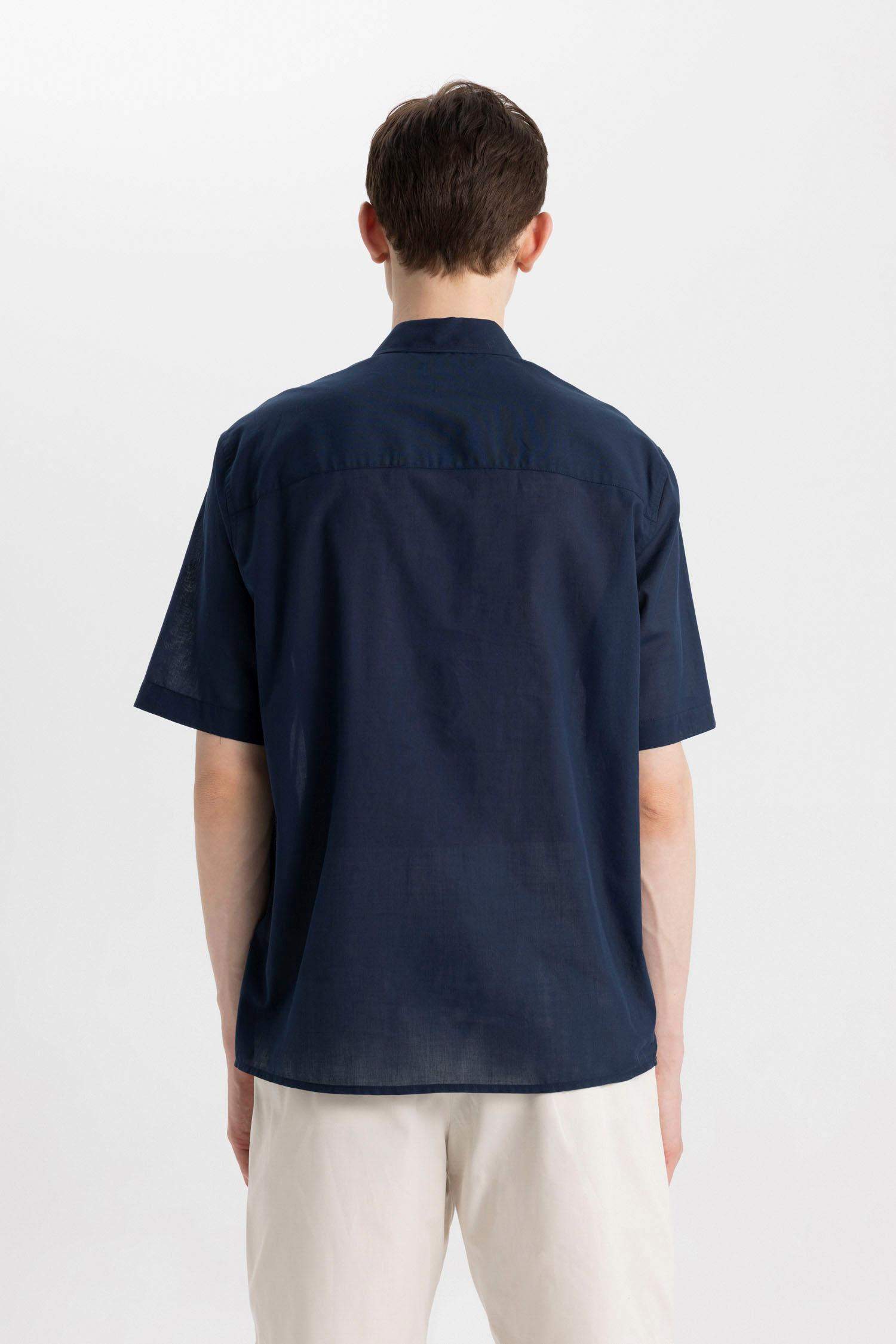 قميص بولو نص ردن قطن قصة مريحة