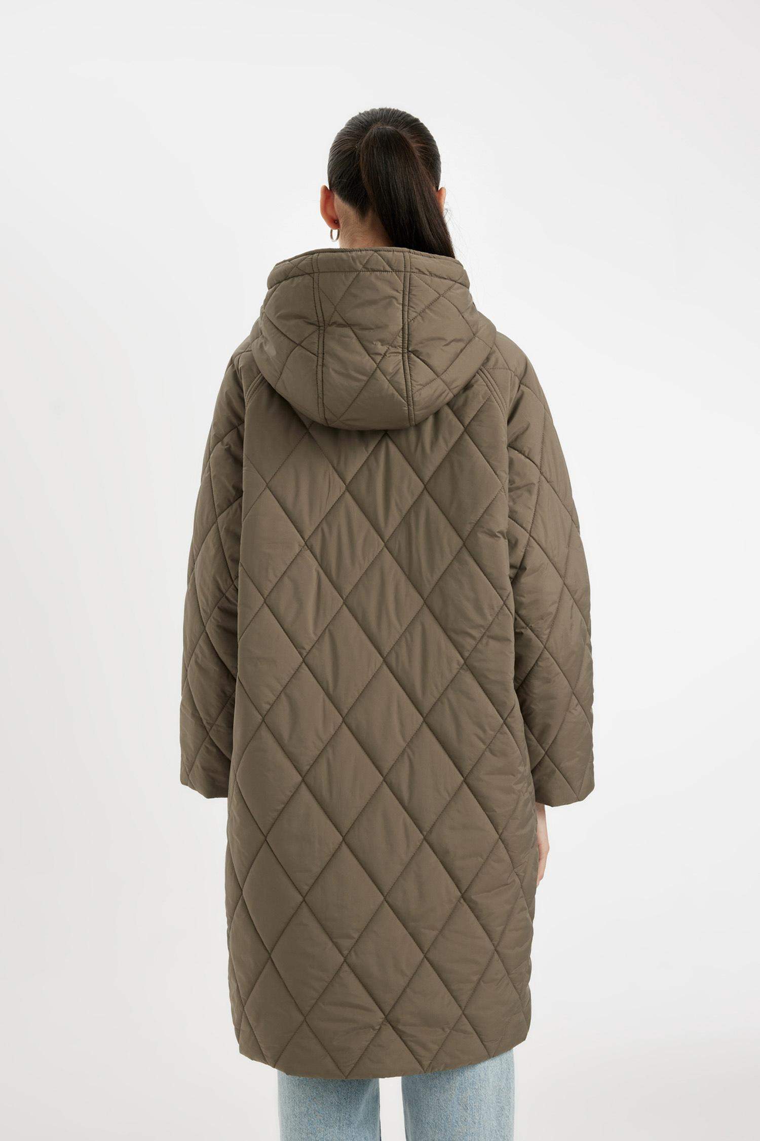 Куртка водоотталкивающая свободного кроя с капюшоном