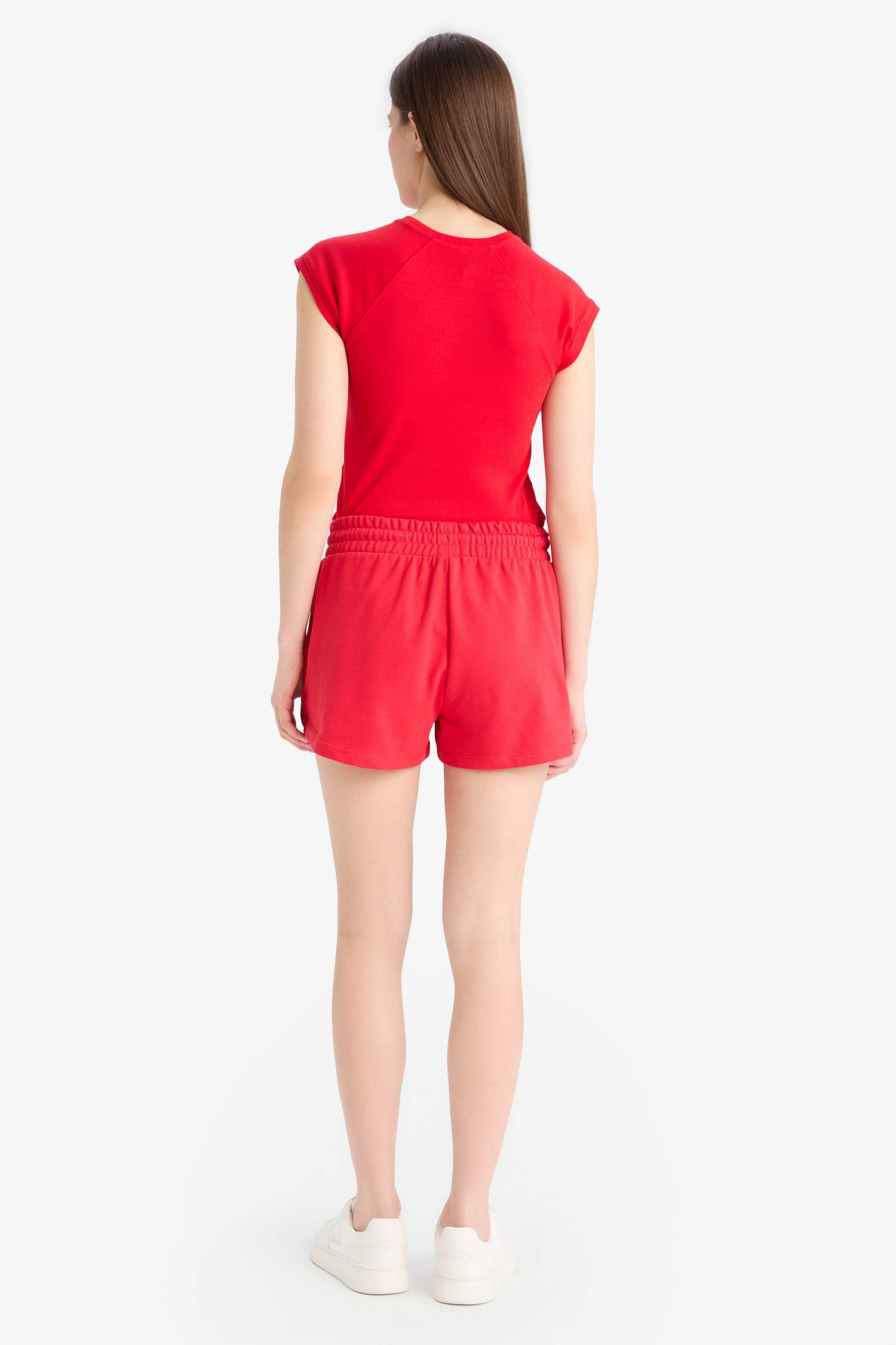 Regular Fit Regular Waist Tied Shorts