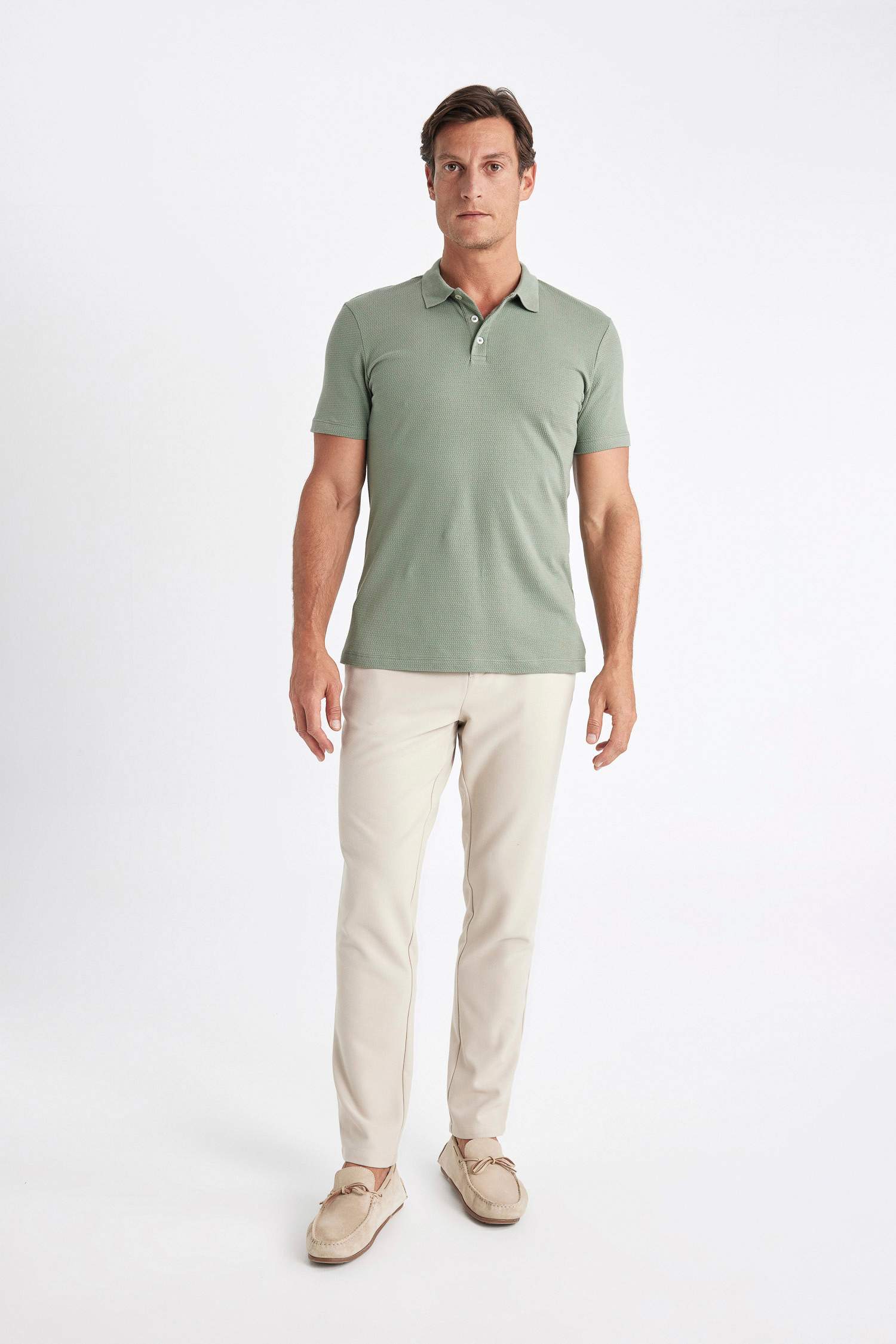 تيشيرت بيزك بولو سليم فيت