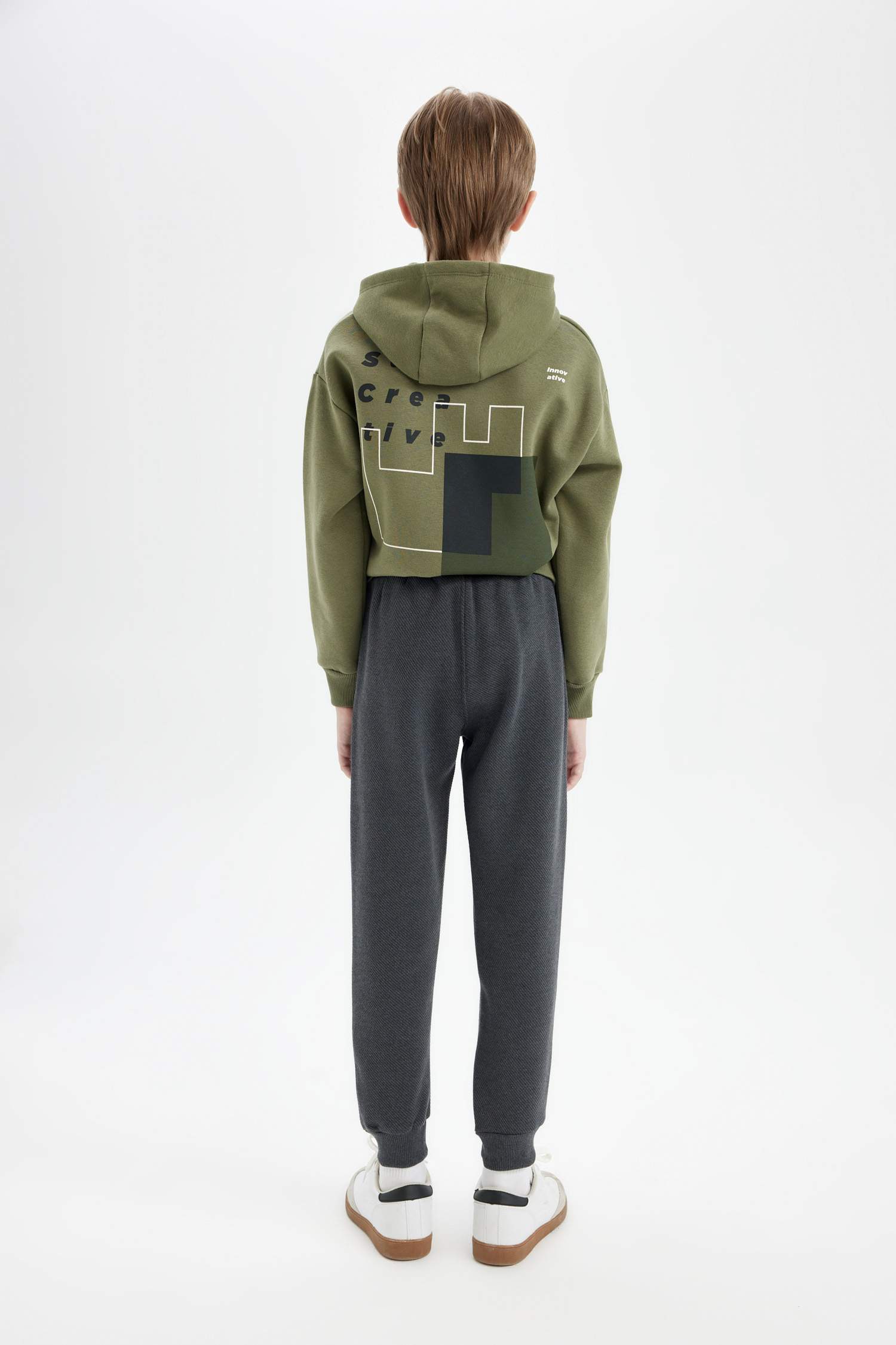 Erkek Çocuk Beli Paçası Lastikli Cepli Jogger Okul Eşofman Altı