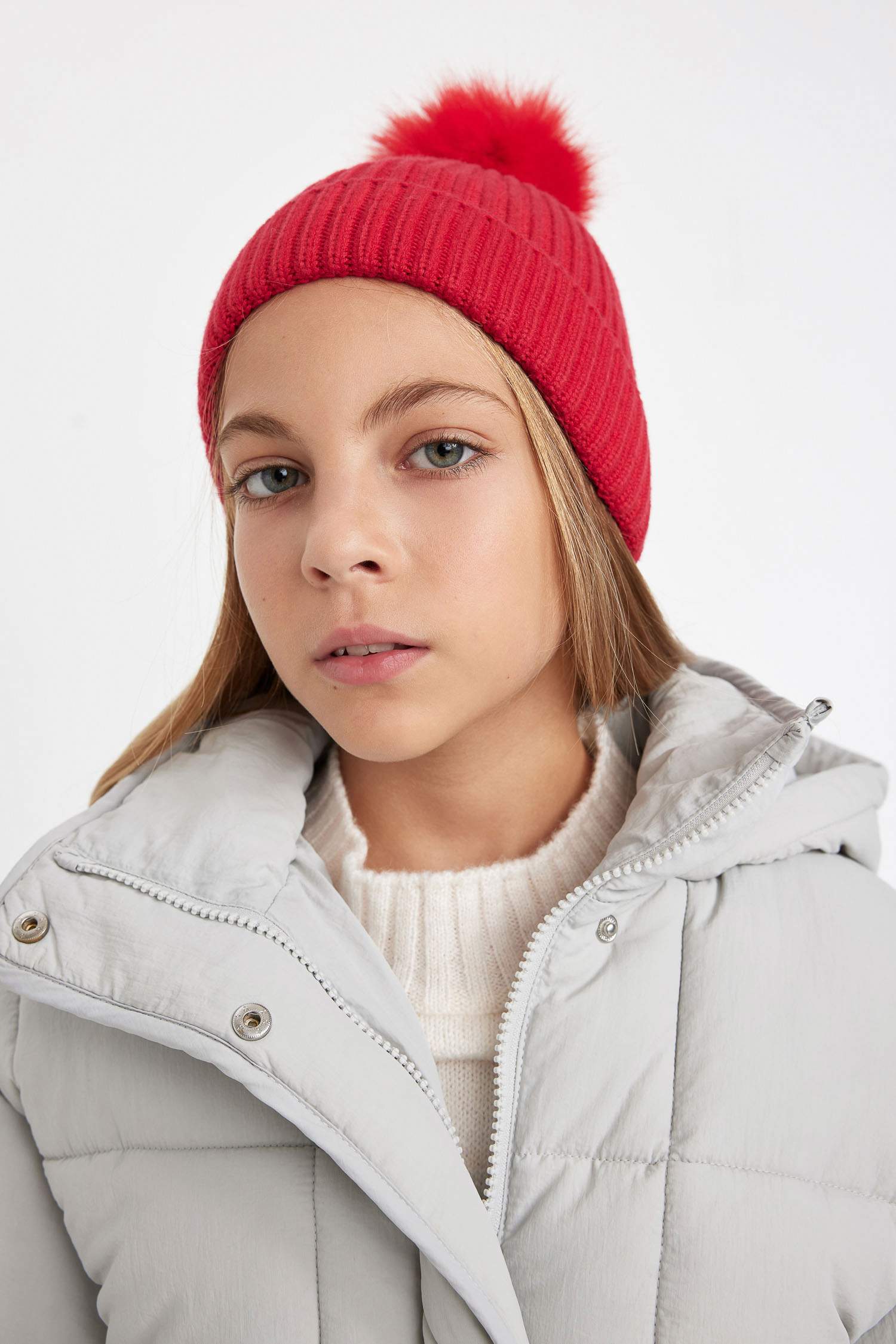 Kız Çocuk Ponponlu Bere