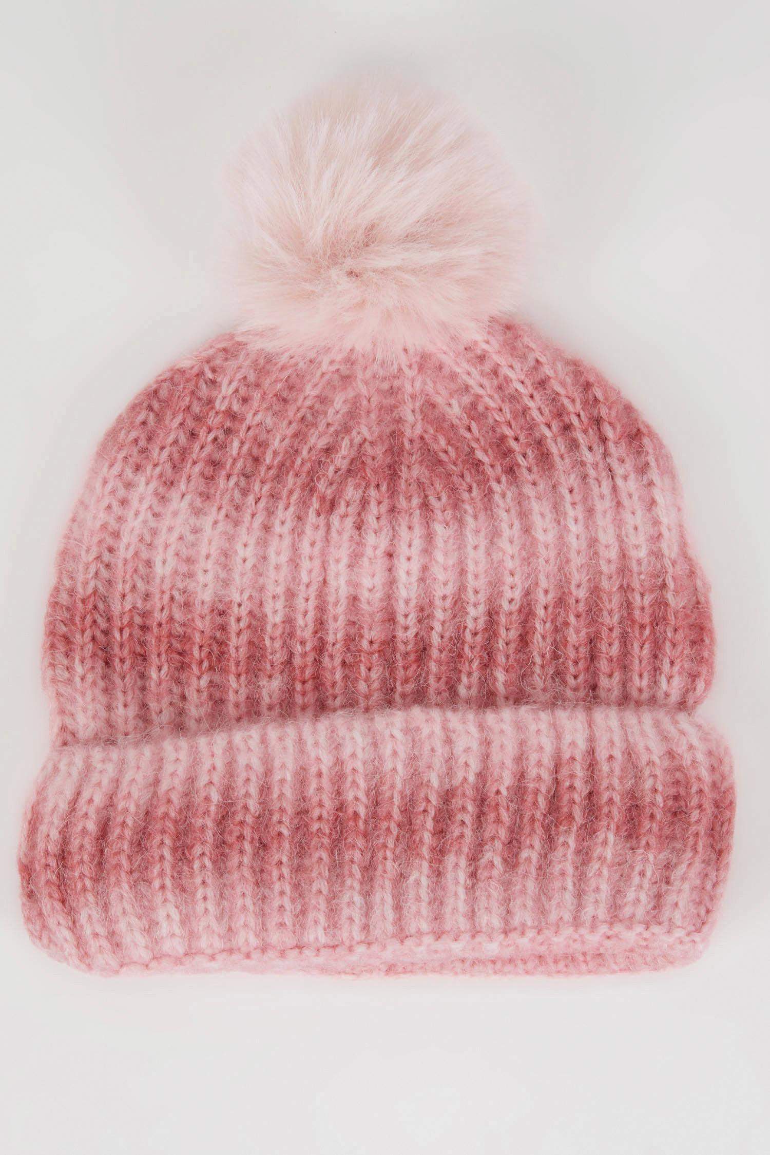 Kız Çocuk Degrade Ponponlu Bere